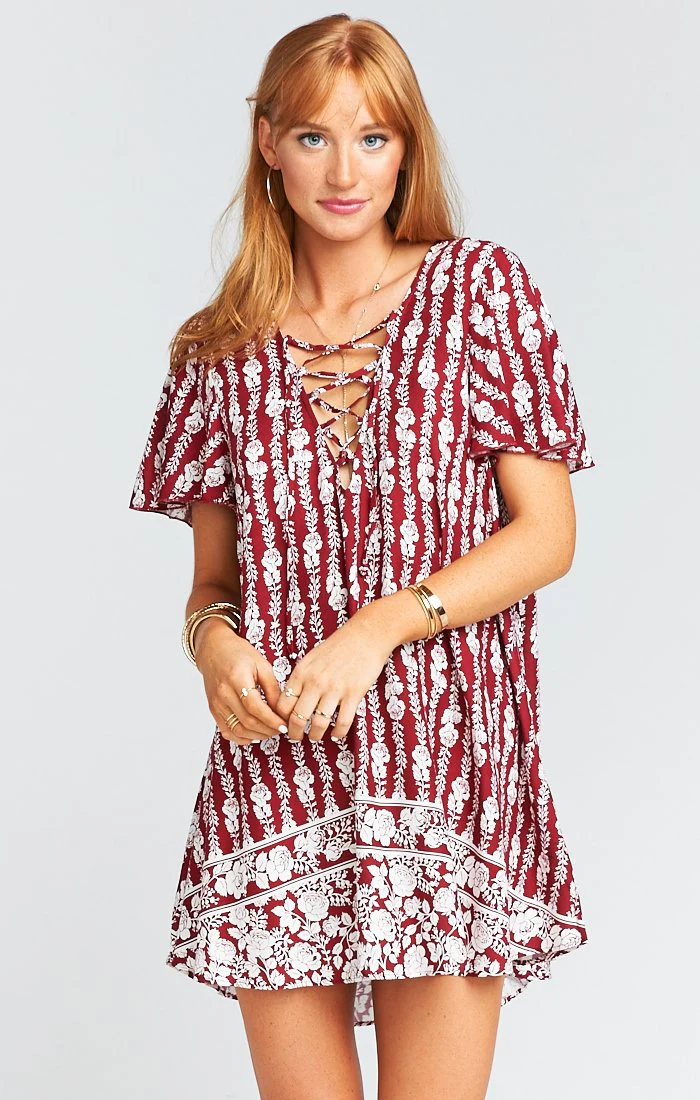 Kylie Lace Up Dress - Image 6