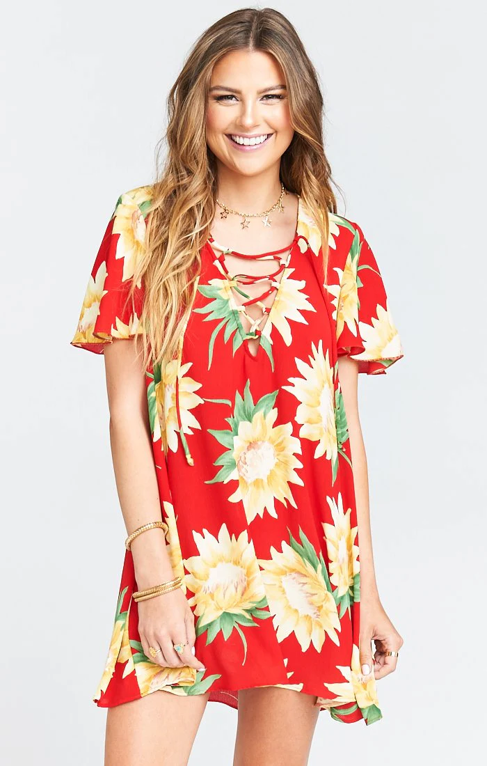 Kylie Lace Up Dress - Image 7