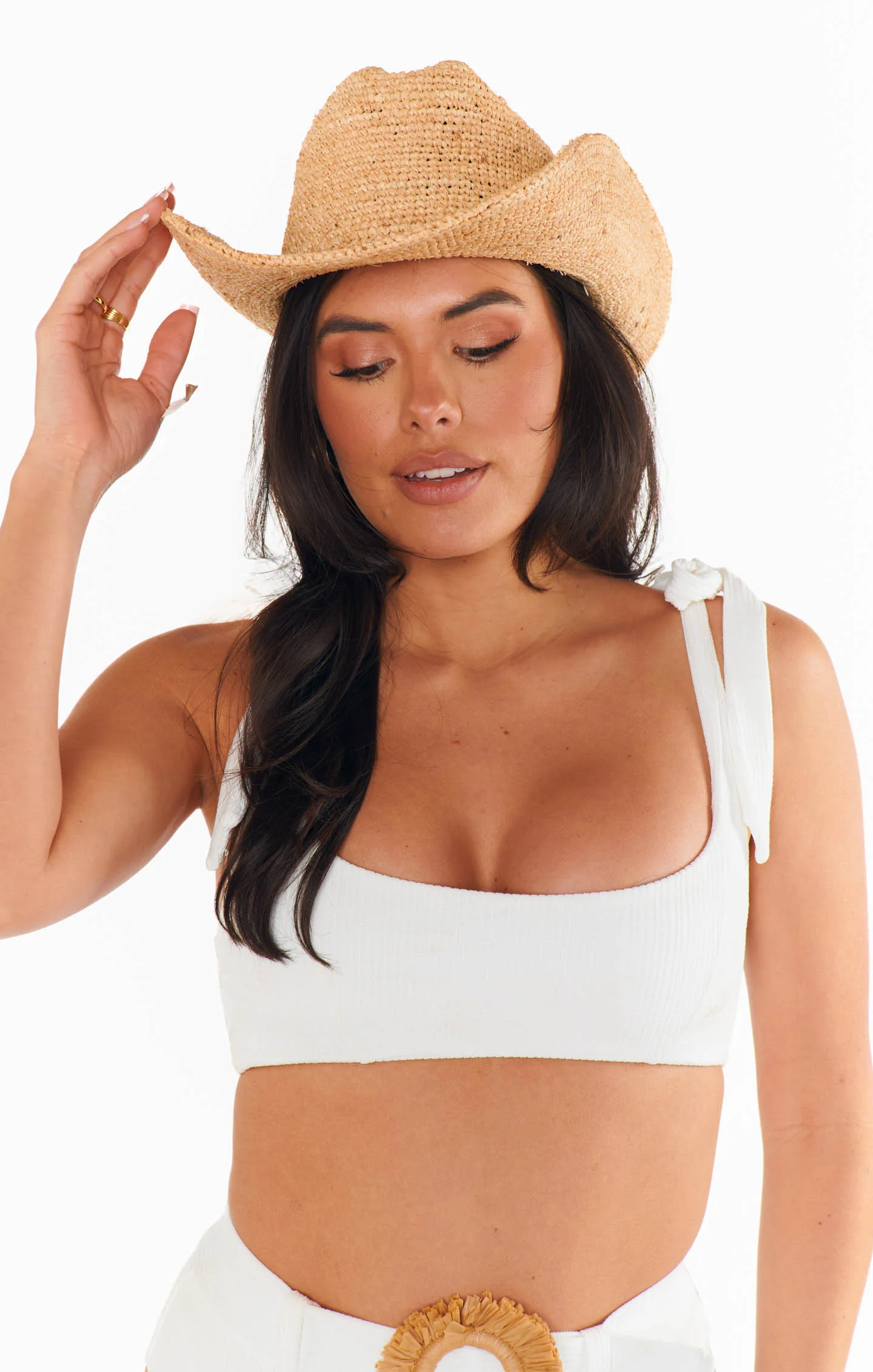 Lack of Color Raffia Cowboy Hat ~ Natural - Image 5