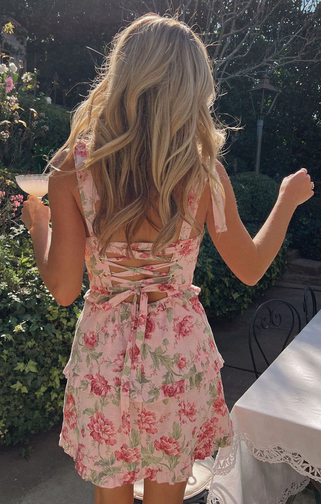 Lady Corset Mini Dress ~ Garden Romantic - Image 3