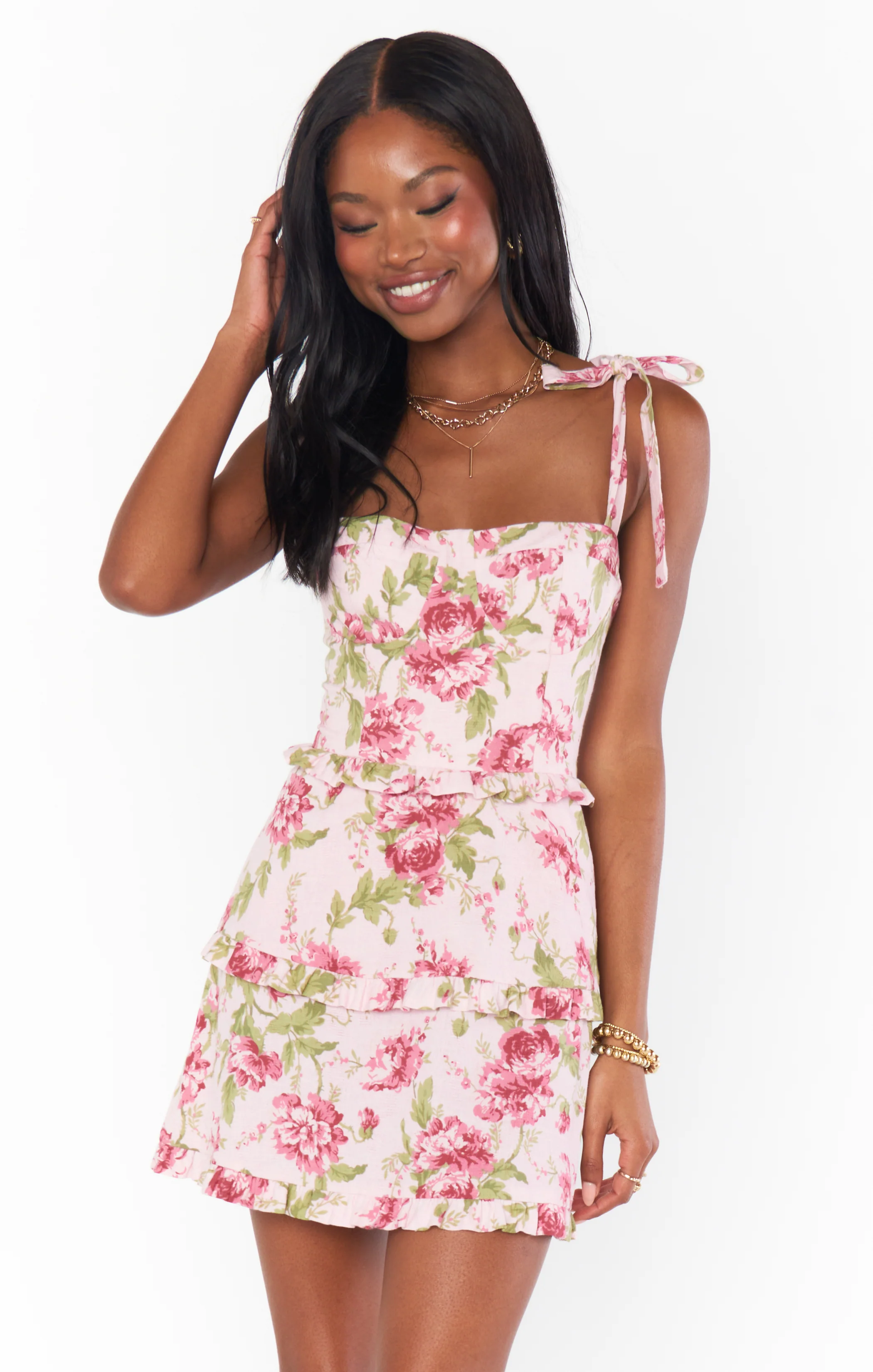 Lady Corset Mini Dress ~ Garden Romantic - Image 4