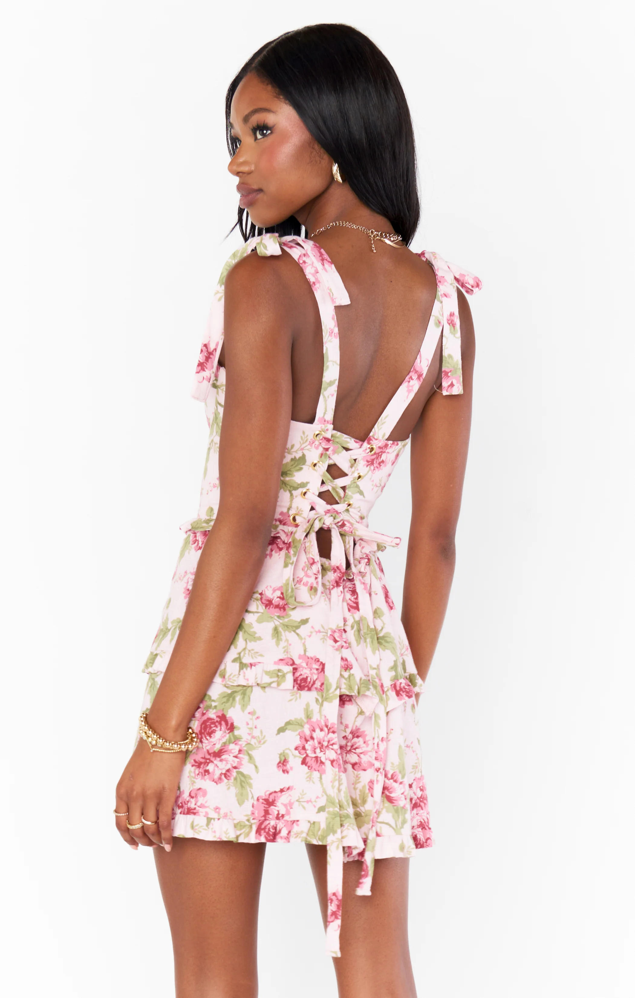 Lady Corset Mini Dress ~ Garden Romantic - Image 6