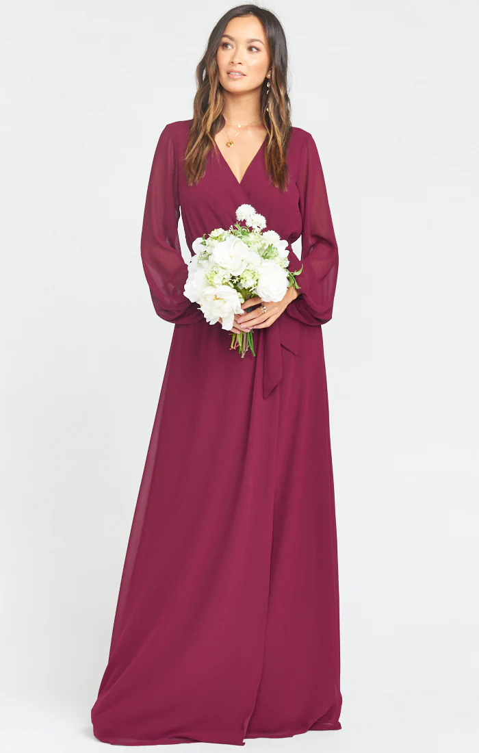 Lady Long Sleeve Wrap Dress - Image 3