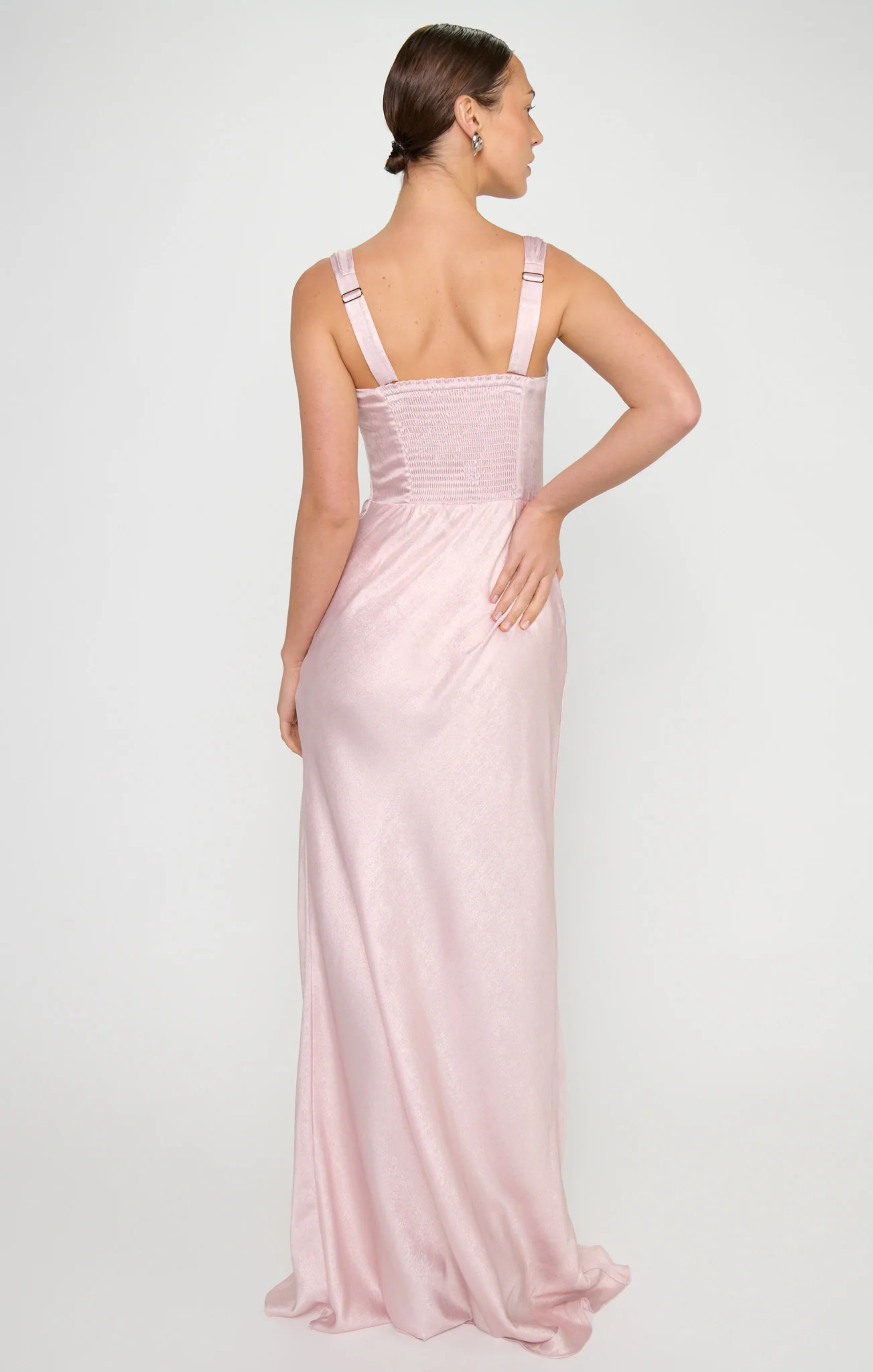 Lana Maxi Dress ~ Powder Pink Chrome - Image 4