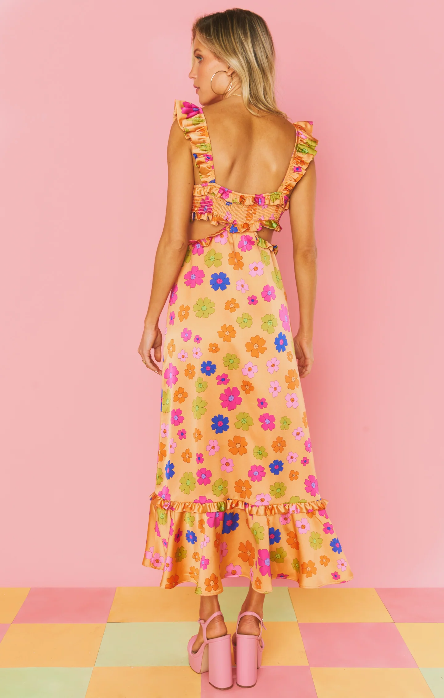 Lane Midi Dress ~ Poppin Poppy - Image 7