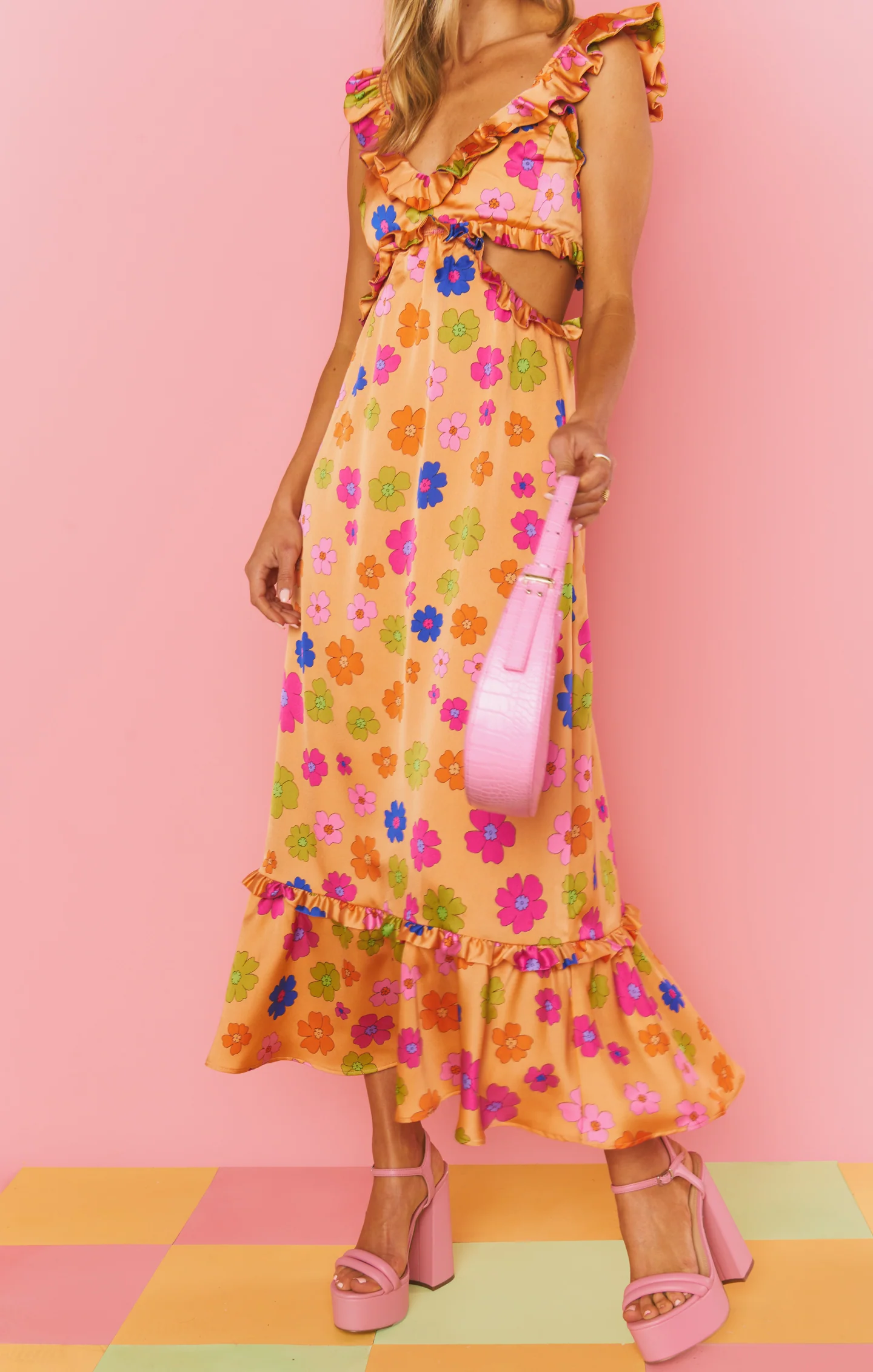 Lane Midi Dress ~ Poppin Poppy - Image 8