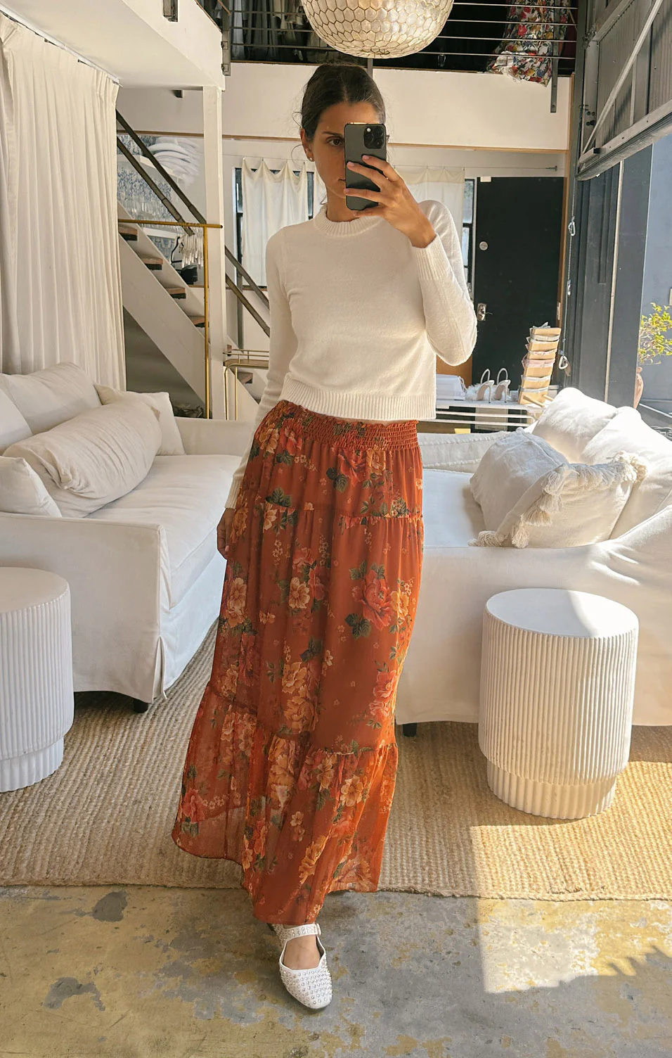 Larina Midi Skirt ~ Garden Harvest - Image 2