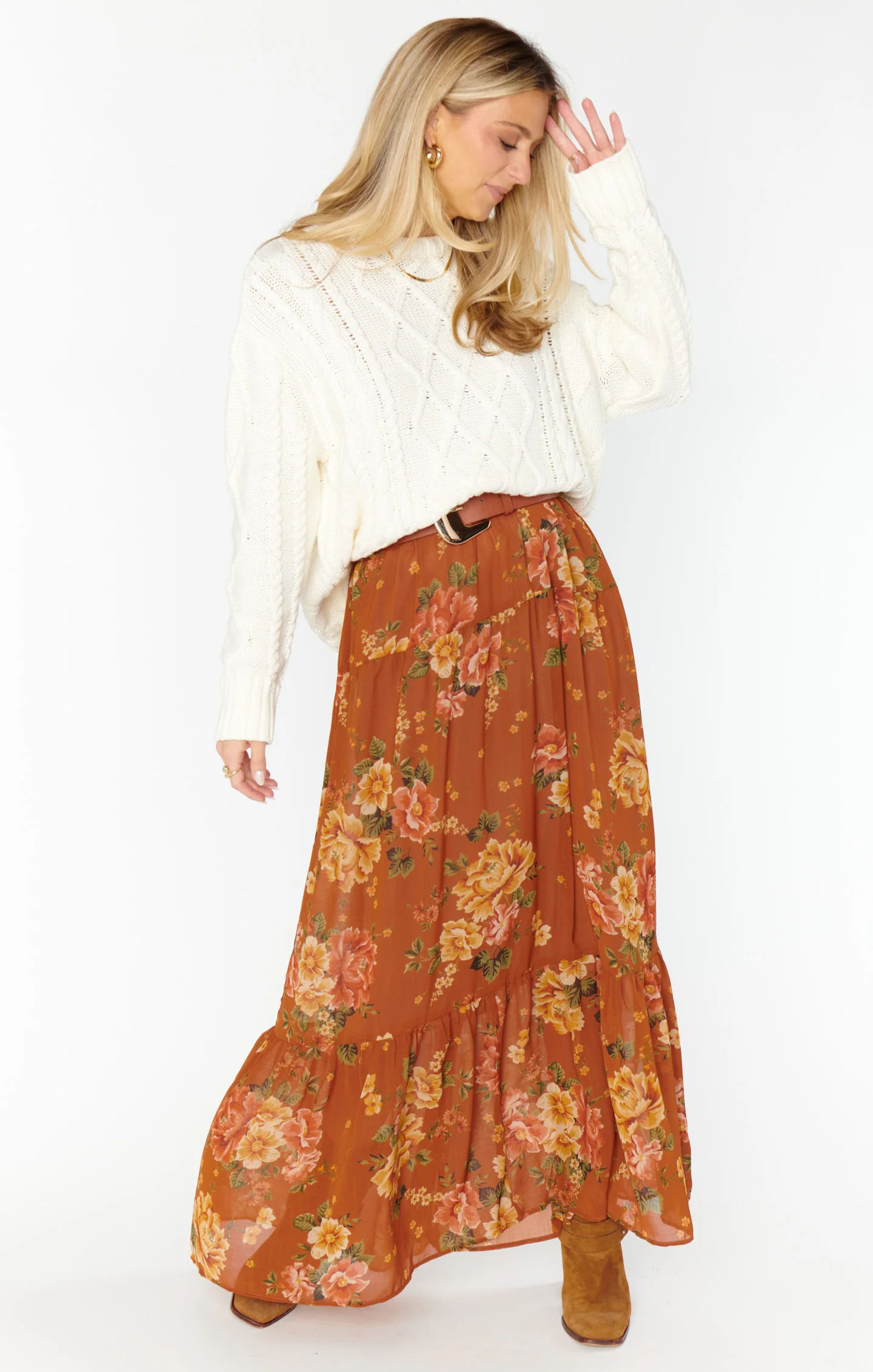 Larina Midi Skirt ~ Garden Harvest - Image 3