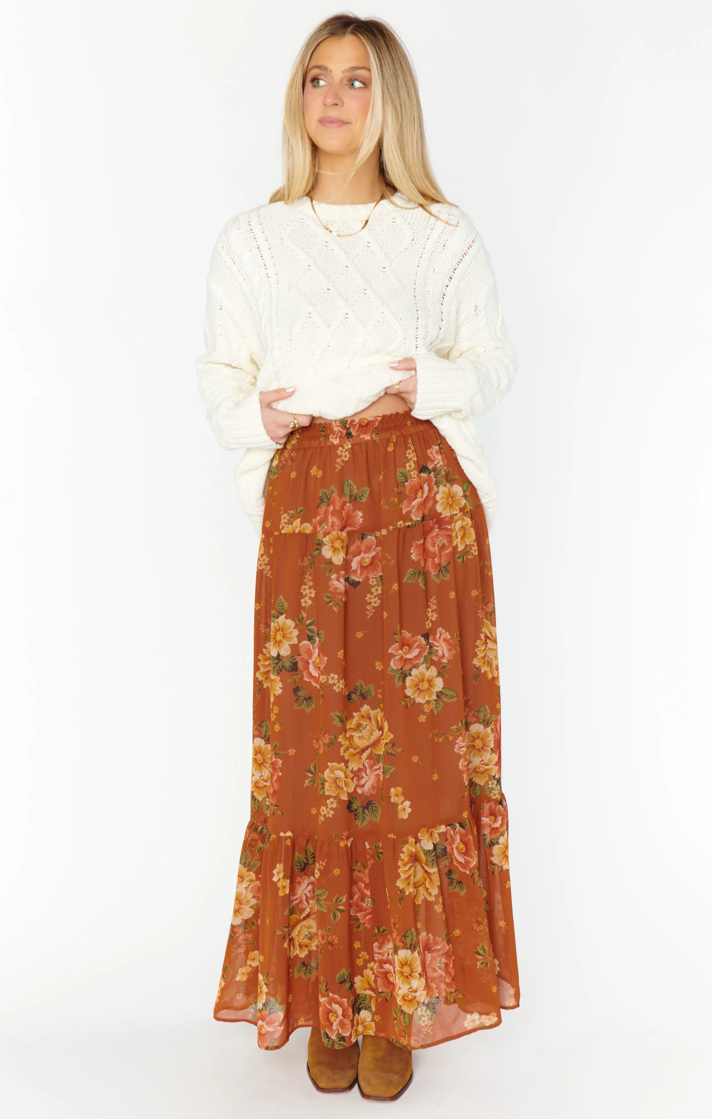 Larina Midi Skirt ~ Garden Harvest - Image 5