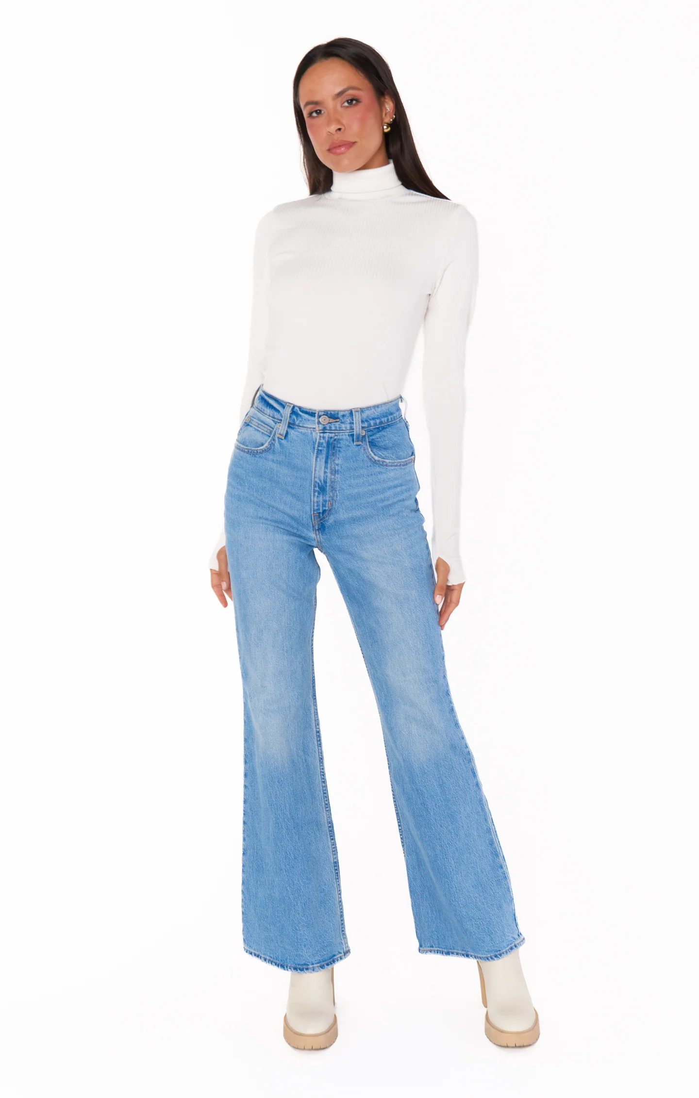 Layer Up Top ~ White Rib Knit - Image 3