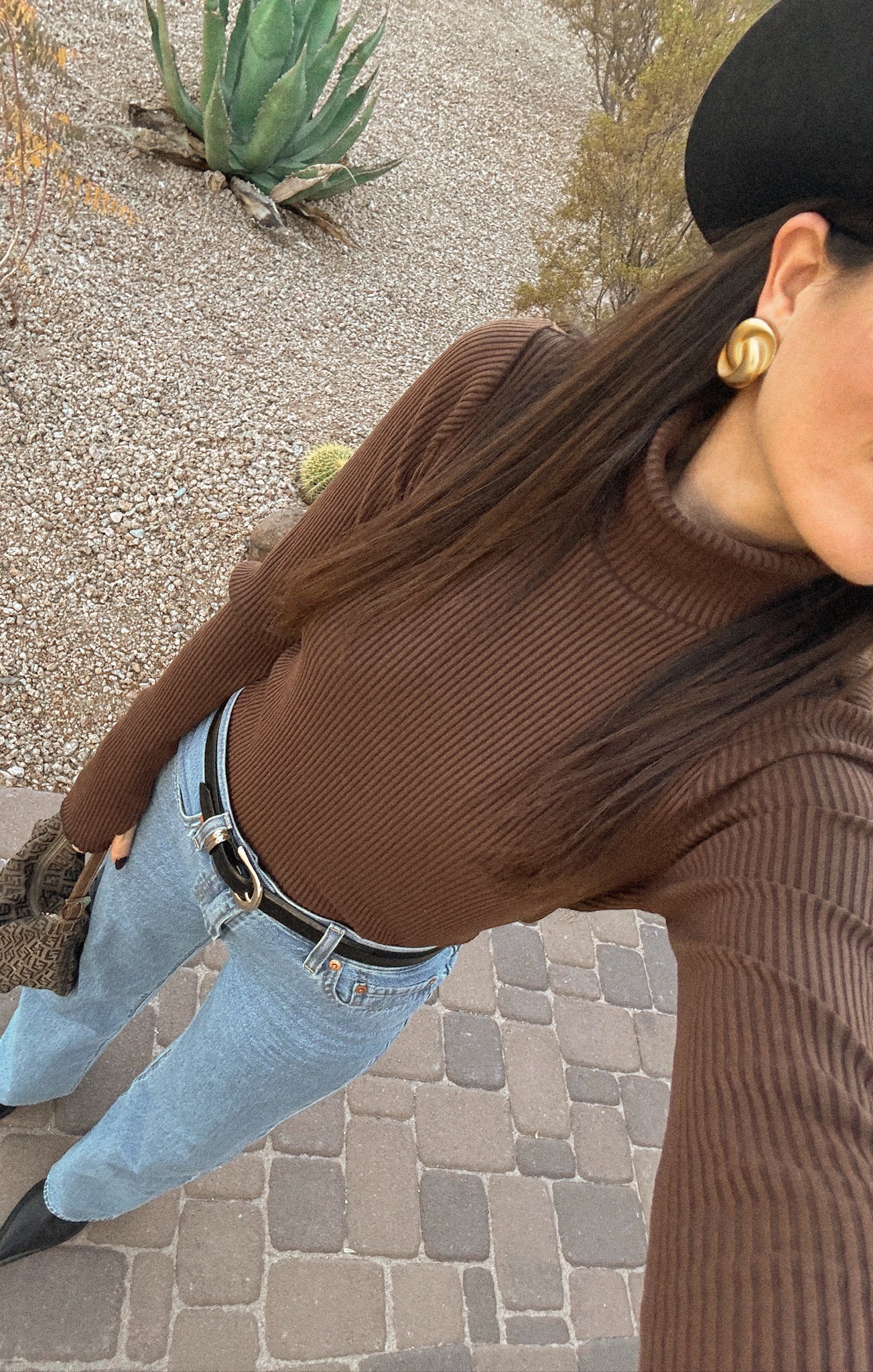 Layer Up Top ~ Winter Rib Chocolate - Image 2