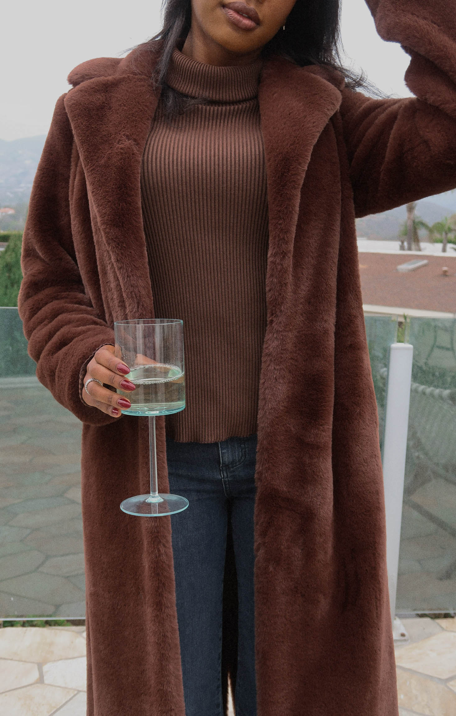 Layer Up Top ~ Winter Rib Chocolate - Image 4