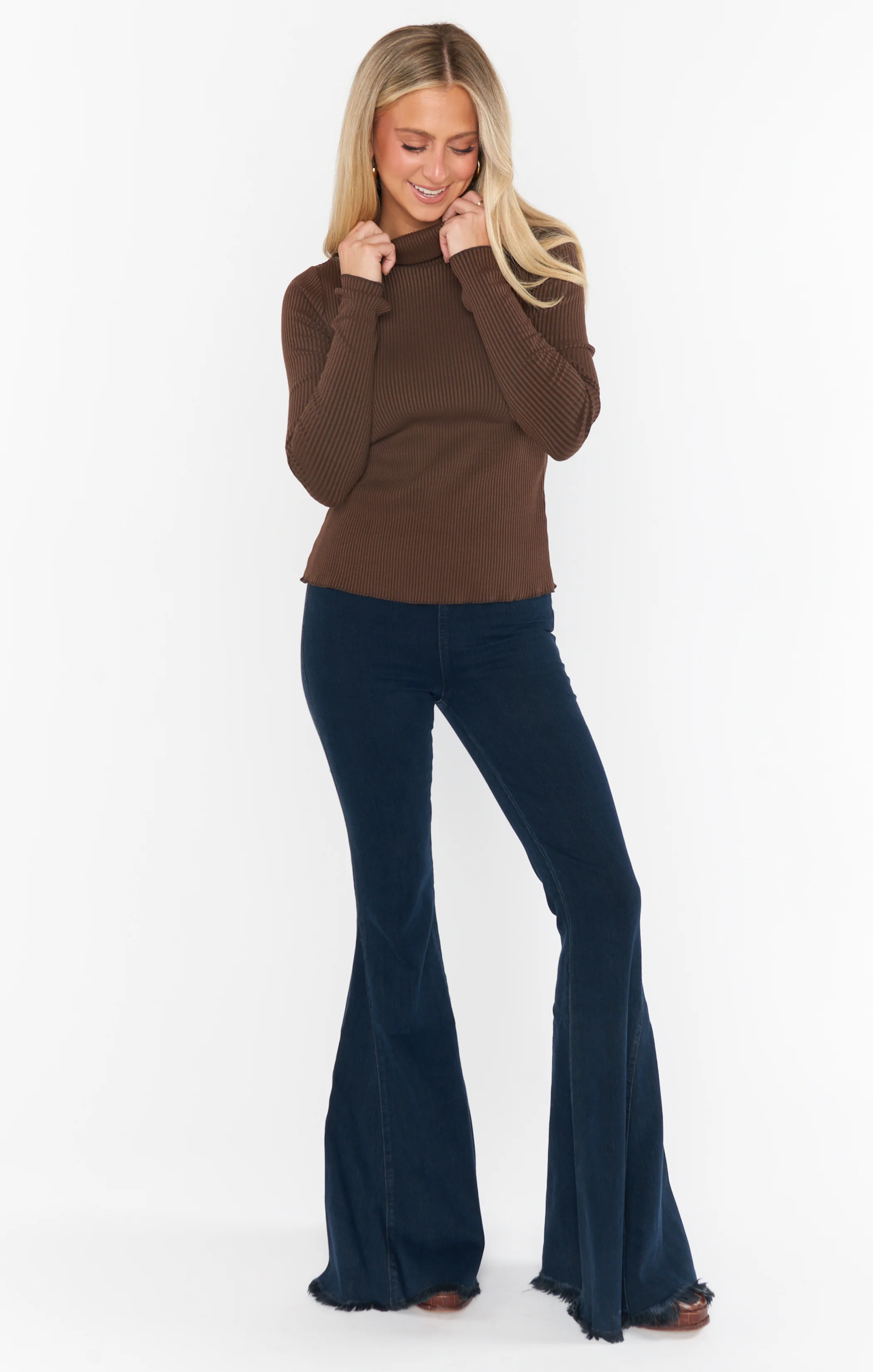 Layer Up Top ~ Winter Rib Chocolate - Image 8