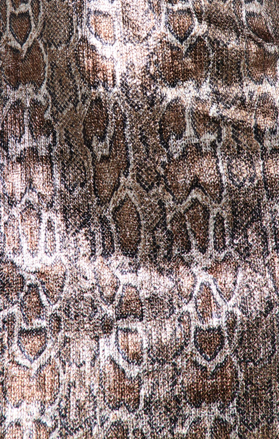 Lets Go Mini Dress ~ Metallic Snake - Image 5