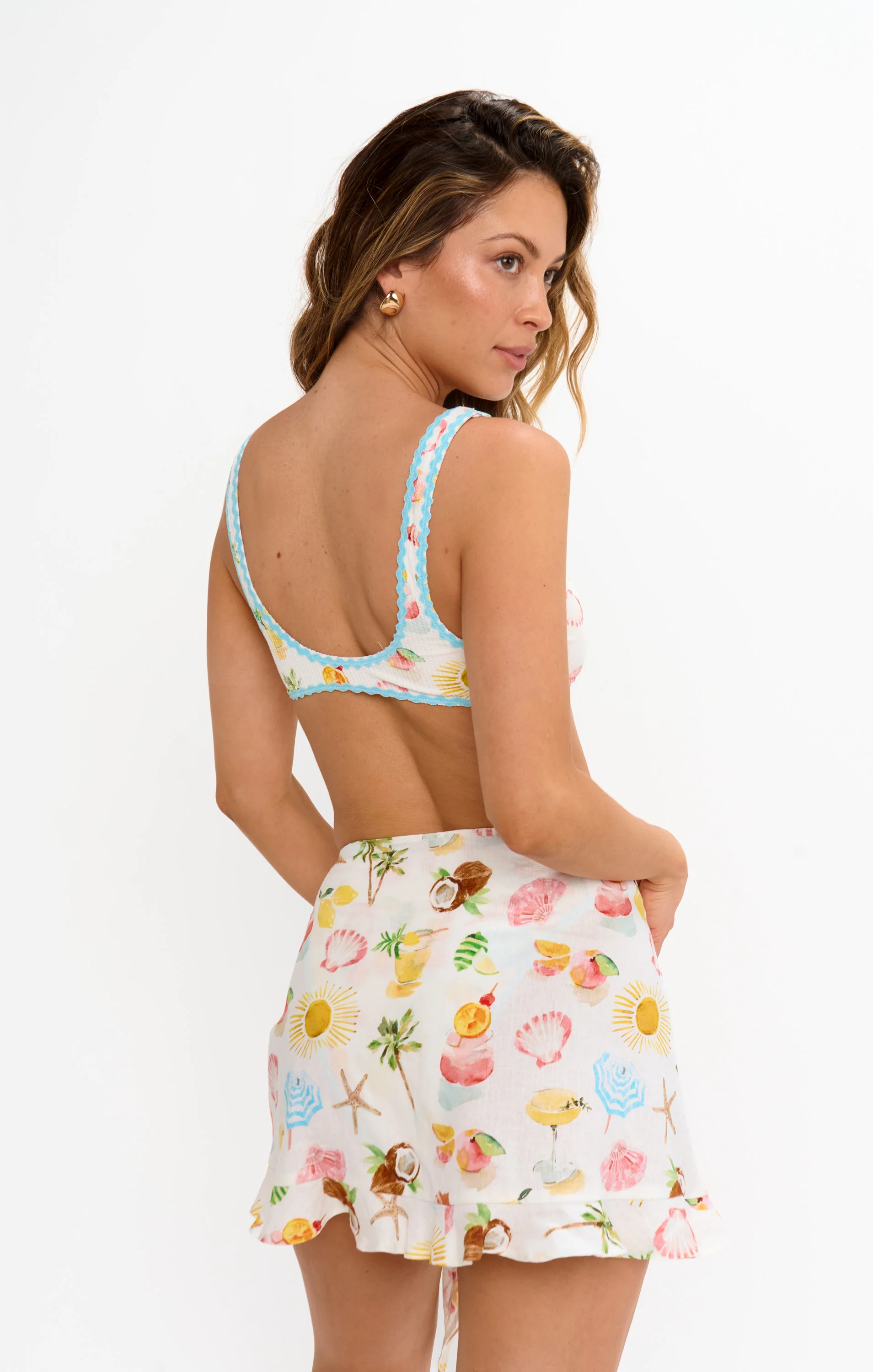 Lido Ruffle Sarong ~ Seaside Treasures - Image 6