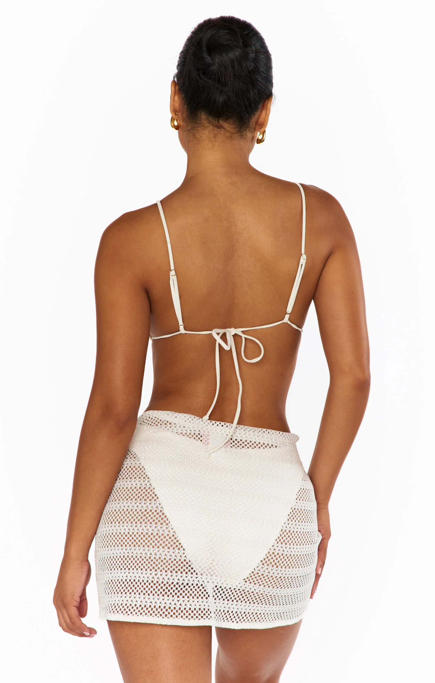 Lido Sarong ~ White Crochet - Image 3