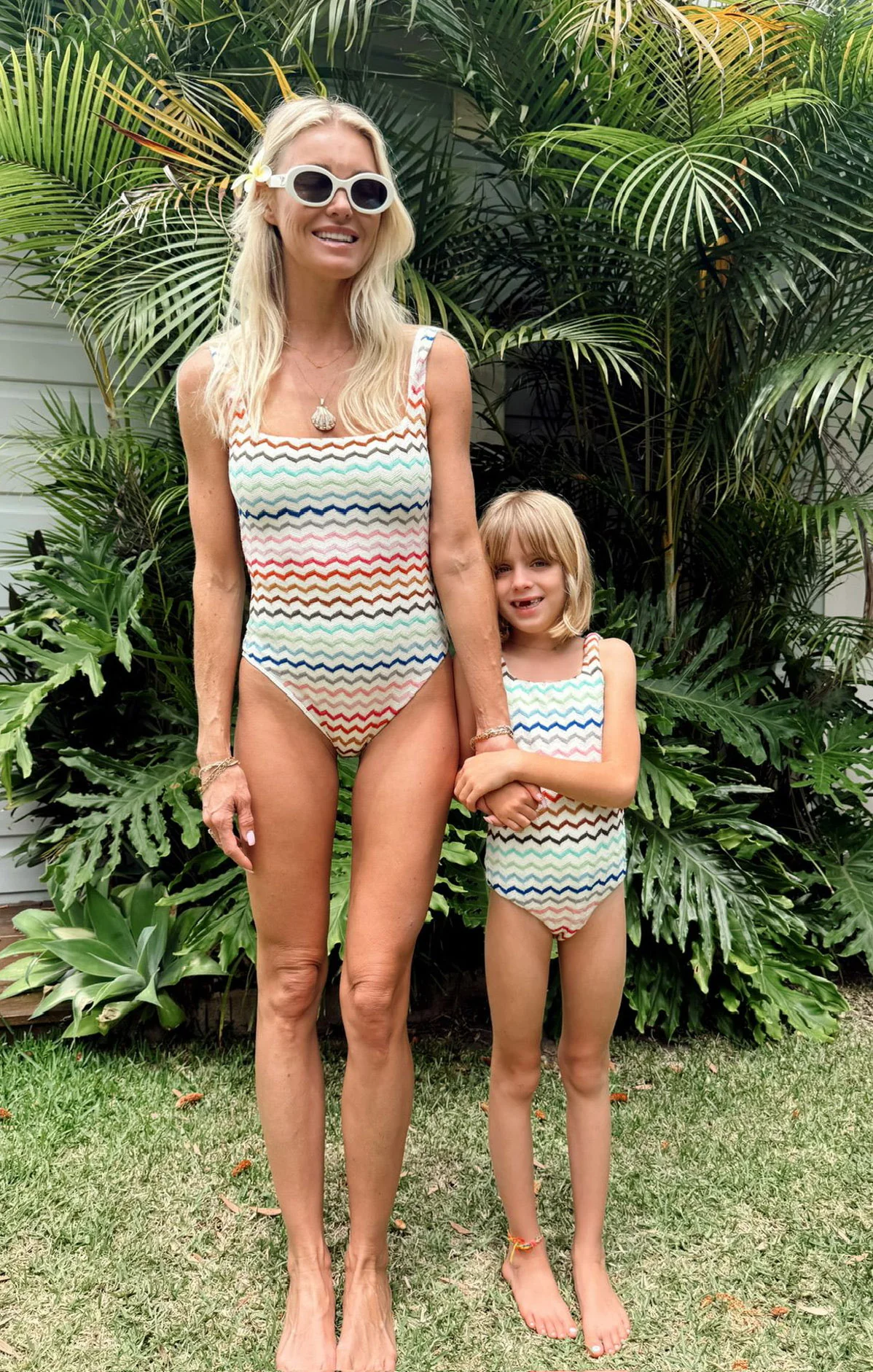 Lil Babe One Piece ~ Rainbow Zigzag Crochet - Image 5