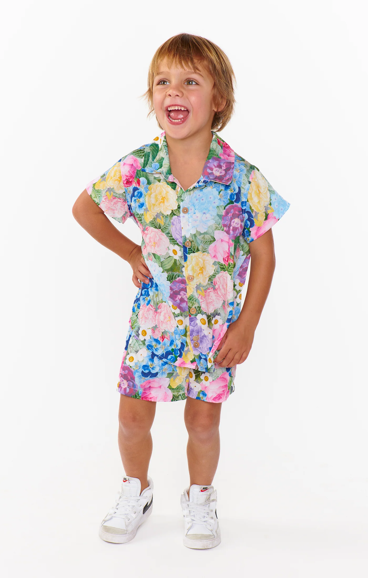 Lil Button Up Shirt ~ Flower Shop - Image 3