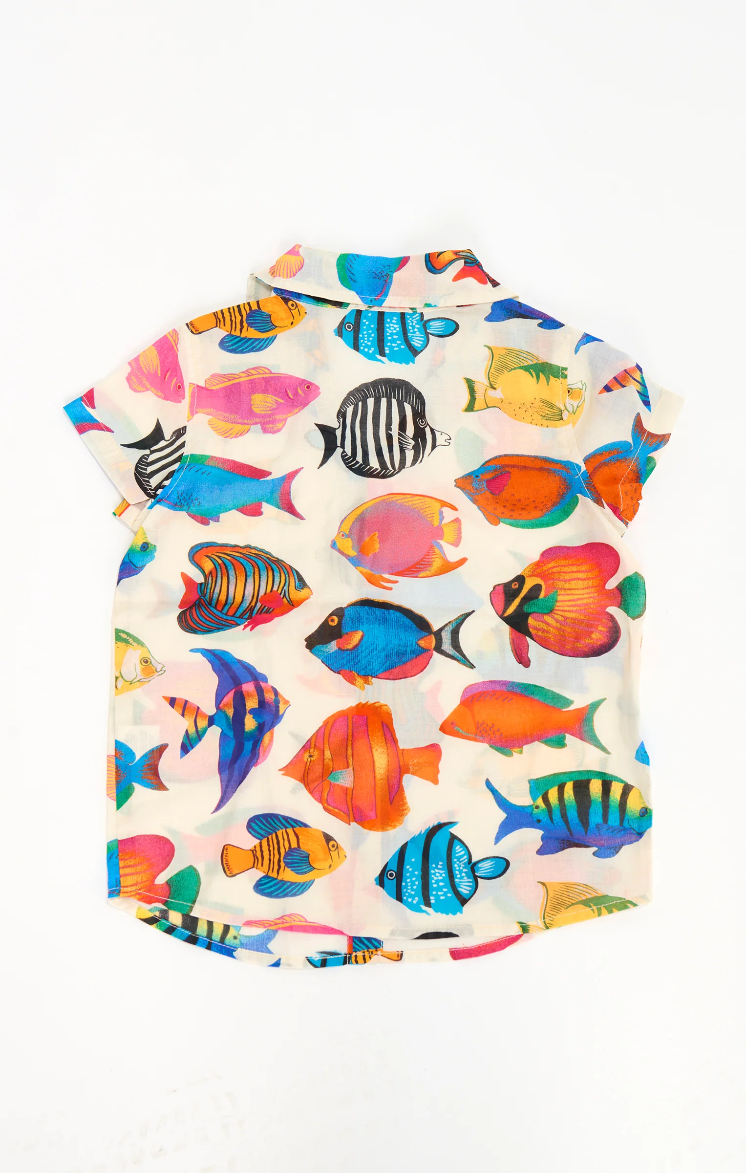 Lil Button Up Shirt ~ Rainbow Reef - Image 2