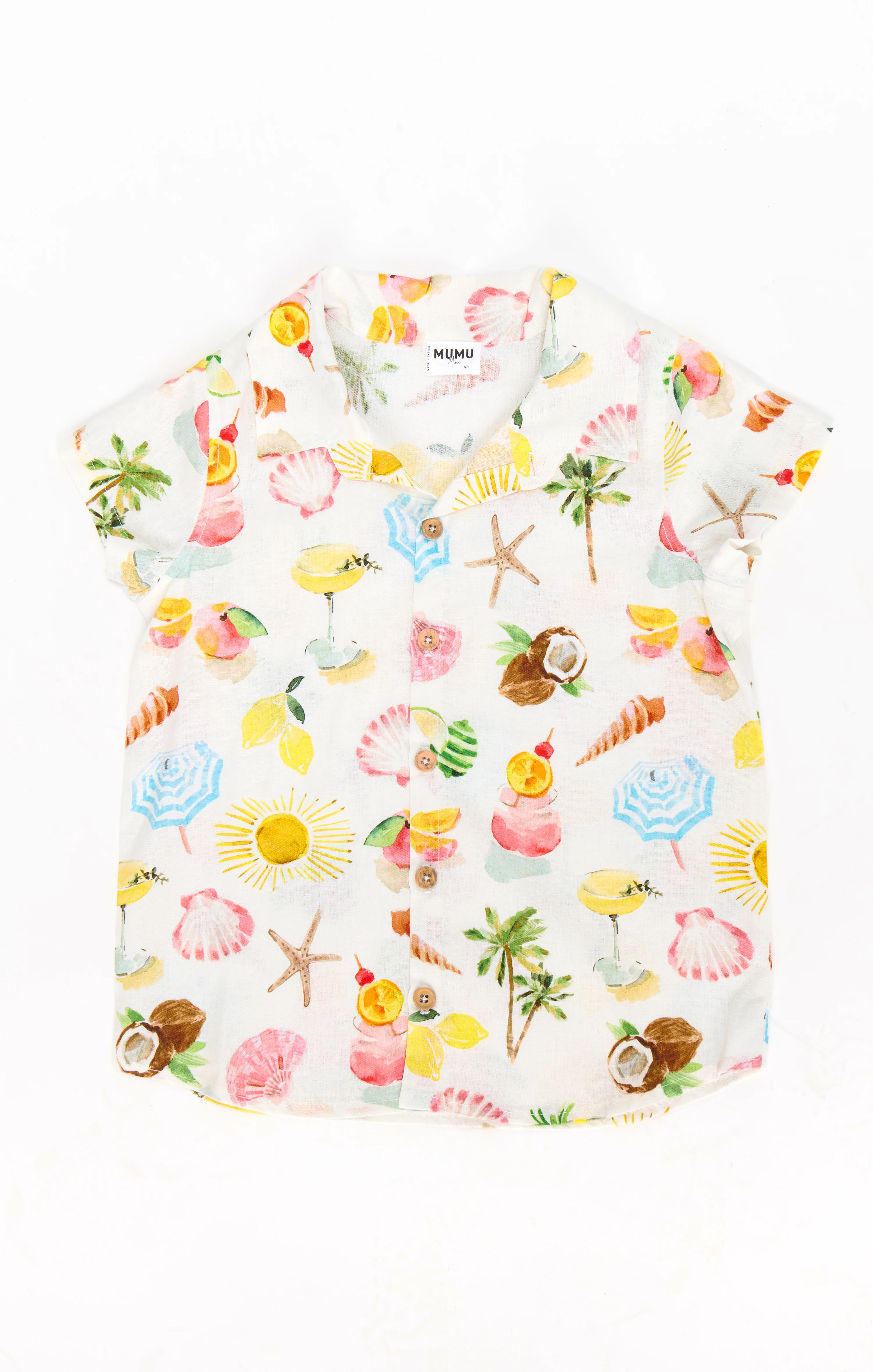 Lil Button Up Shirt ~ Seaside Treasures - Image 3