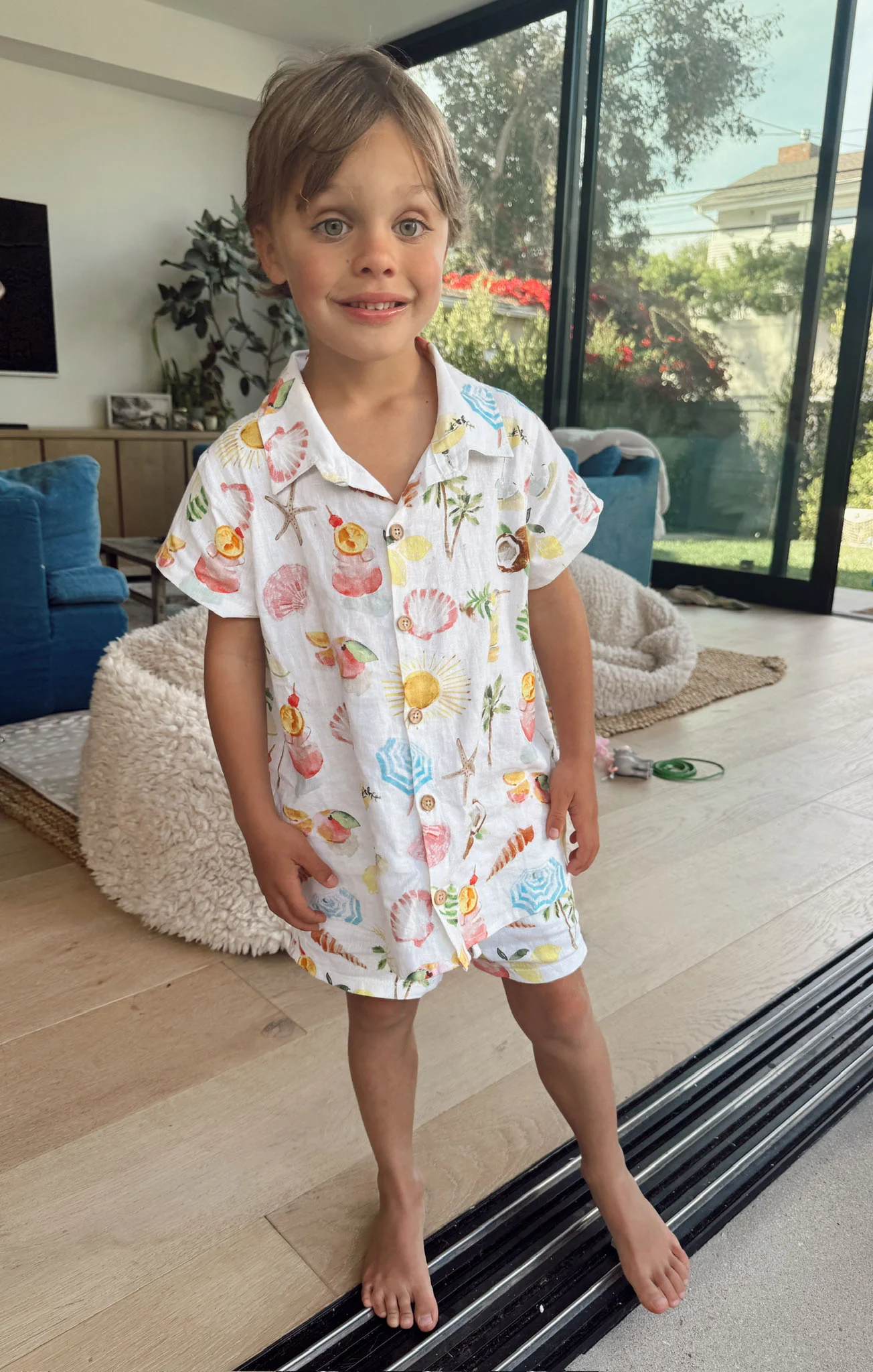 Lil Button Up Shirt ~ Seaside Treasures - Image 5