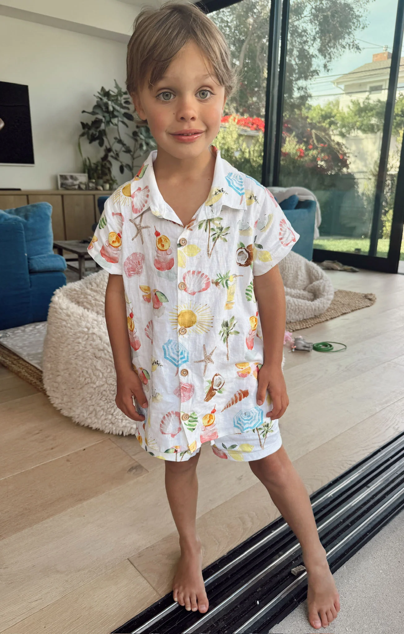 Lil Button Up Shirt ~ Seaside Treasures - Image 6