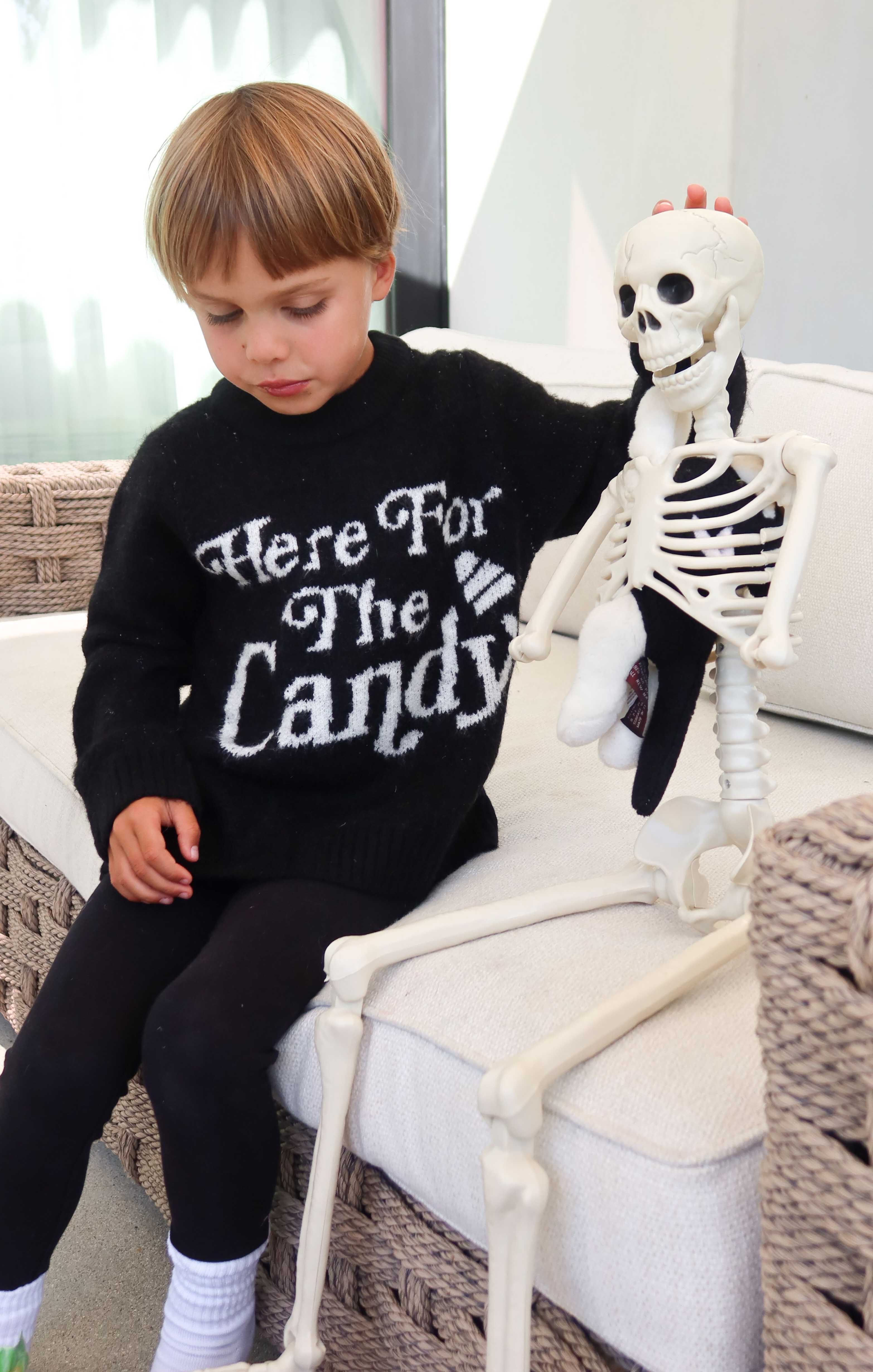 Lil Classic Crewneck Sweater ~ Candy Graphic Knit - Image 4