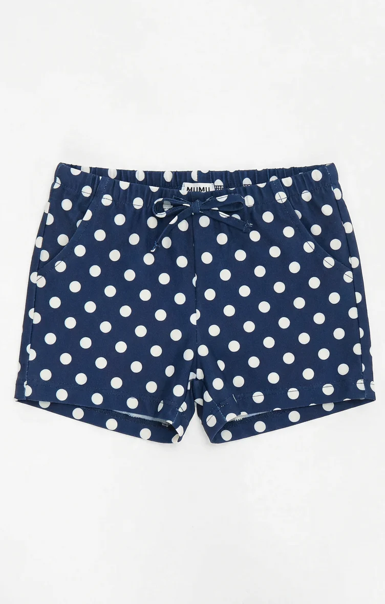 Lil Easy Shorts ~ Navy Polka Dot - Image 5
