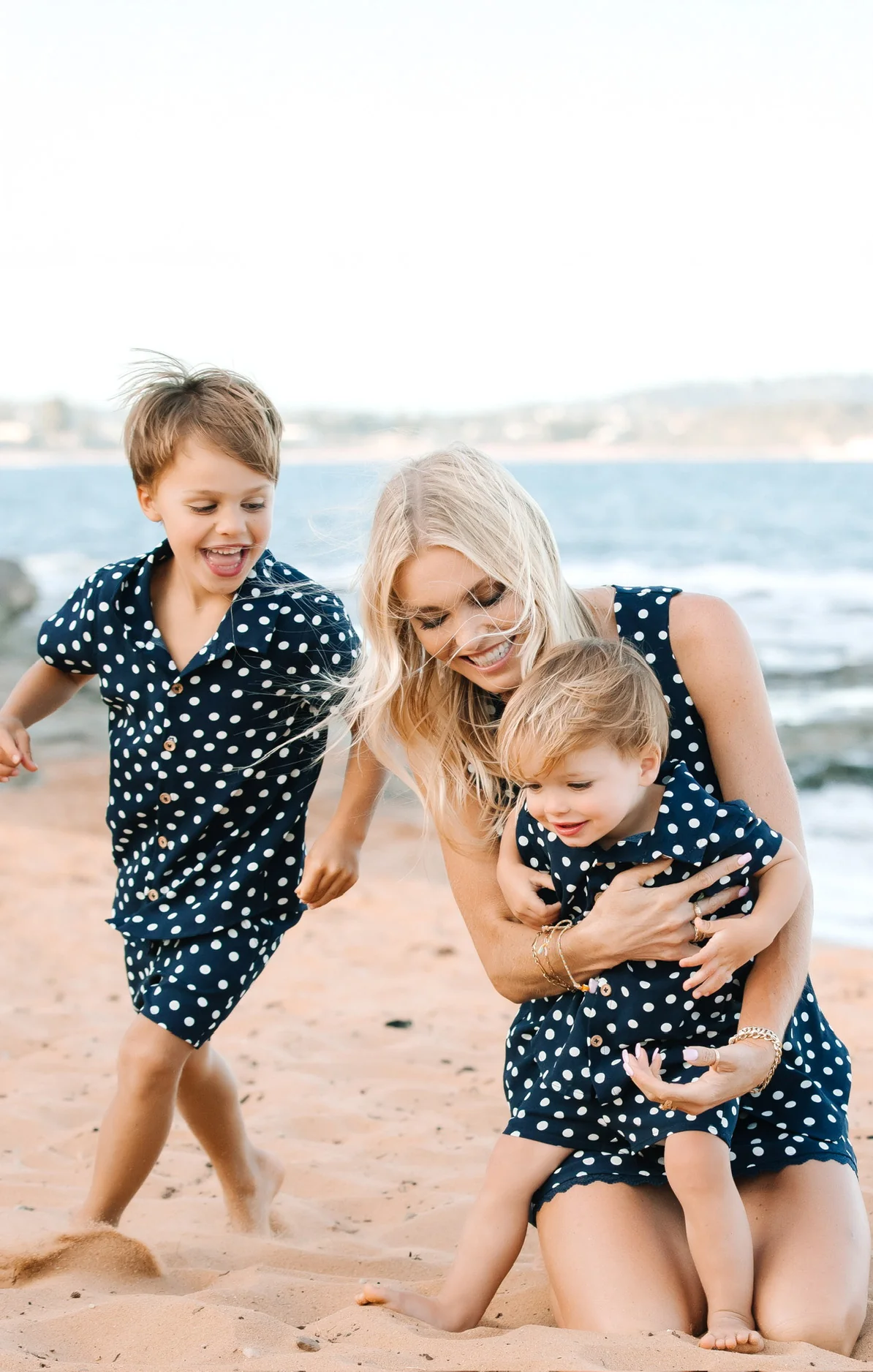 Lil Easy Shorts ~ Navy Polka Dot - Image 8