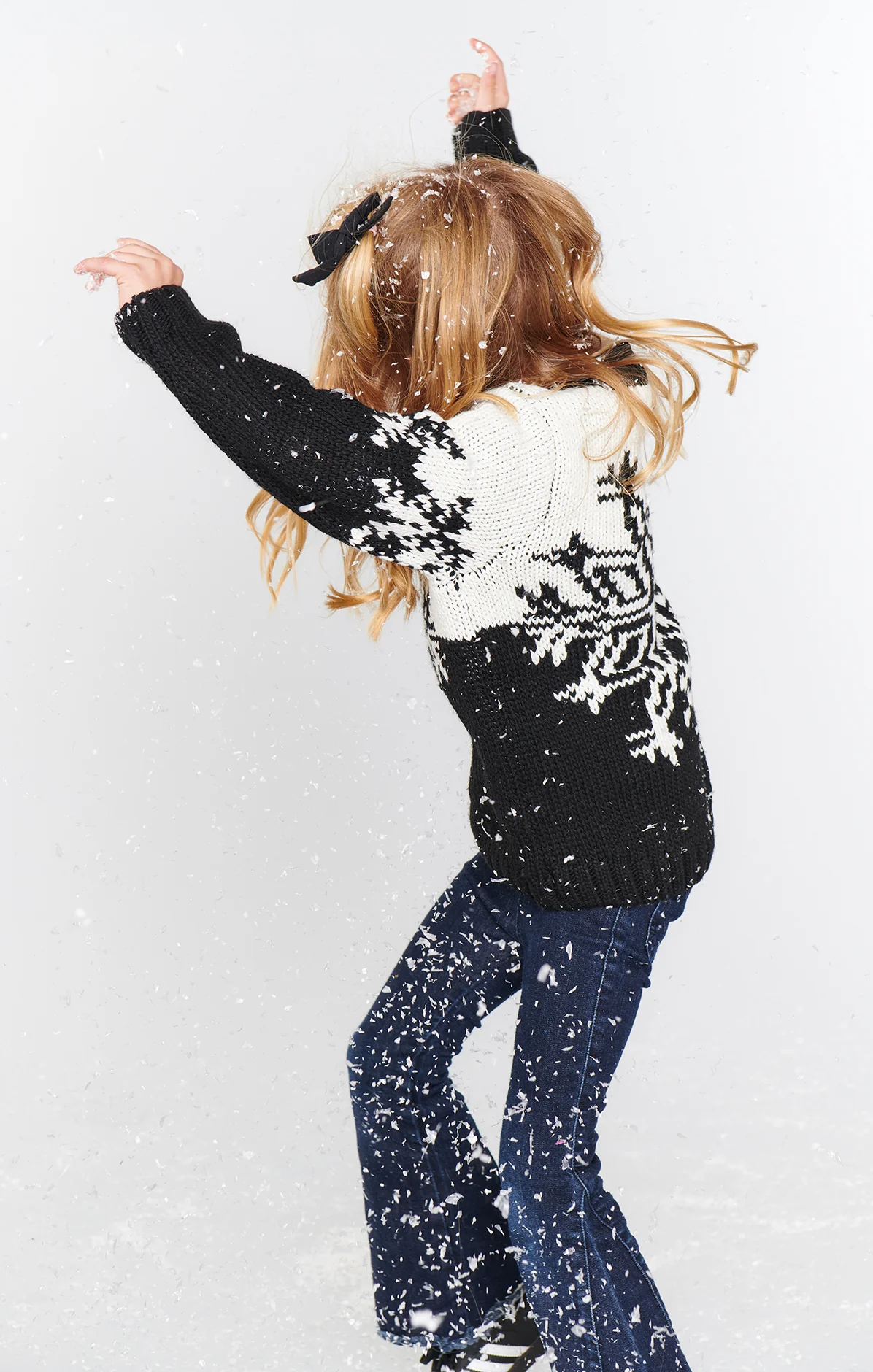 Lil Stowe Sweater ~ Snowflake Knit - Image 3