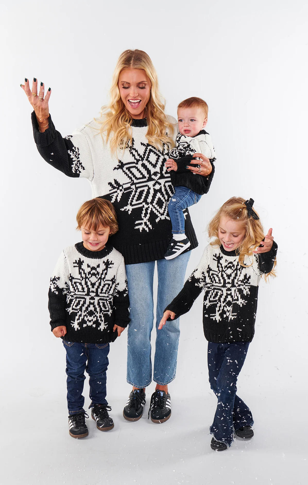 Lil Stowe Sweater ~ Snowflake Knit - Image 6