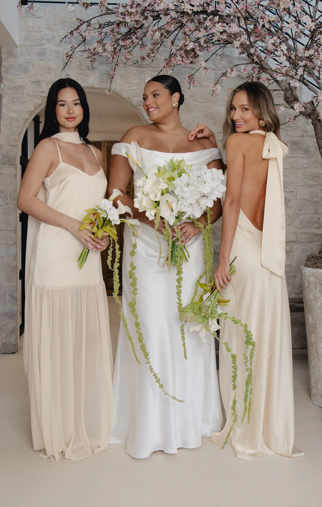 Lisa Maxi Dress ~ Buttercream Luxe Satin - Image 2