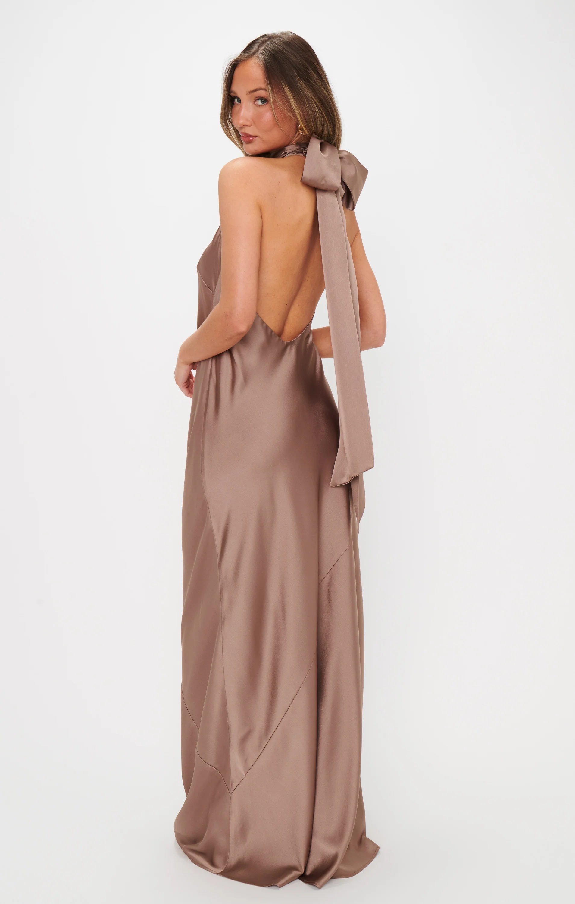 Lisa Maxi Dress ~ Dune Luxe Satin - Image 5