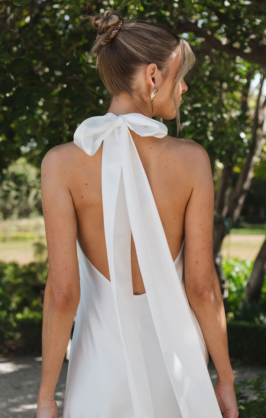 Lisa Maxi Dress ~ Ivory Luxe Satin - Image 5