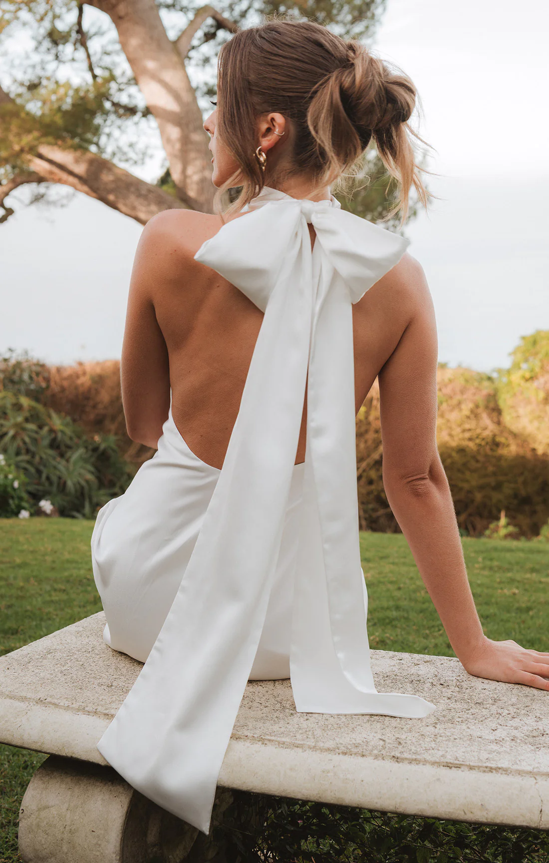 Lisa Mini Dress ~ Ivory Luxe Satin - Image 7