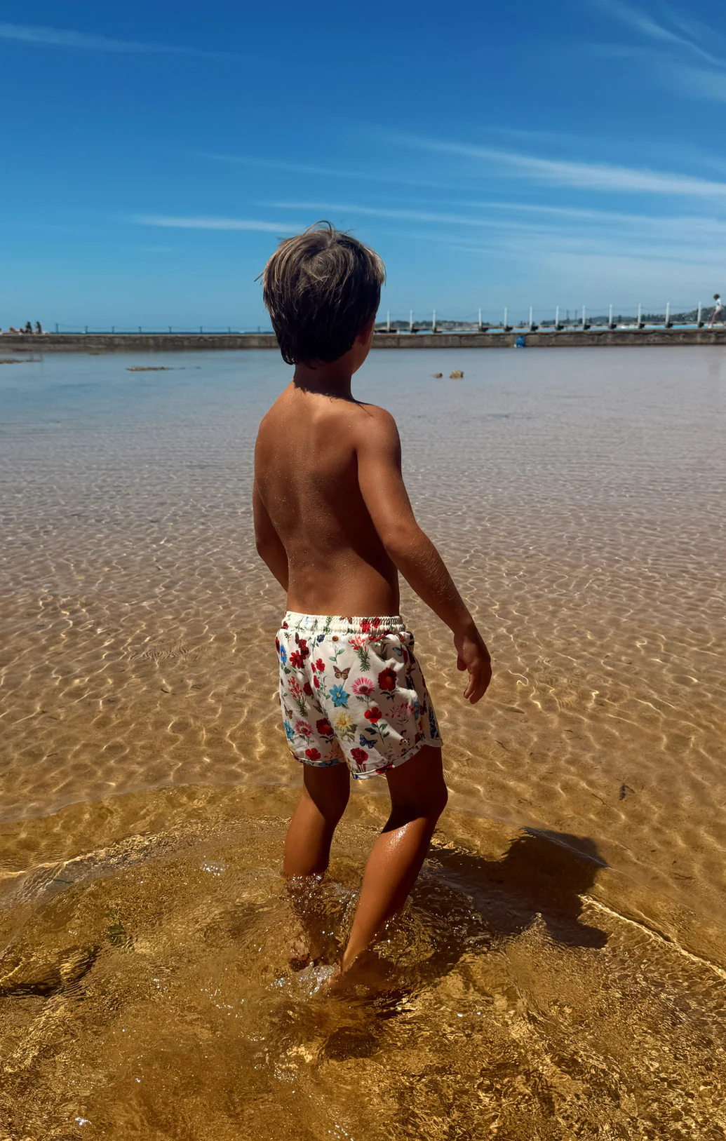 Little Beach Bum Trunks ~ French Floral - Image 6