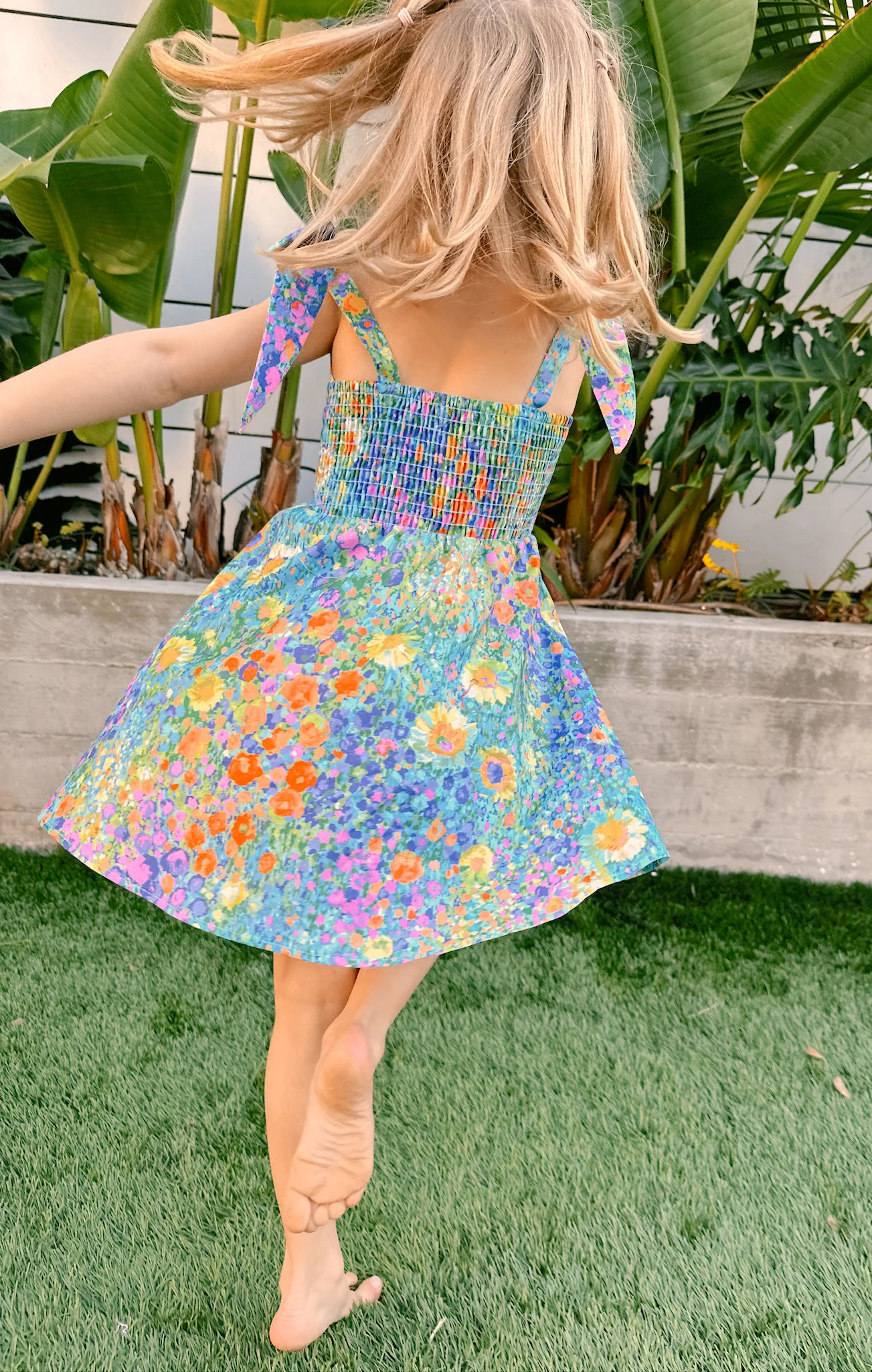 Little Claire Mini Dress ~ Painterly Petals - Image 3
