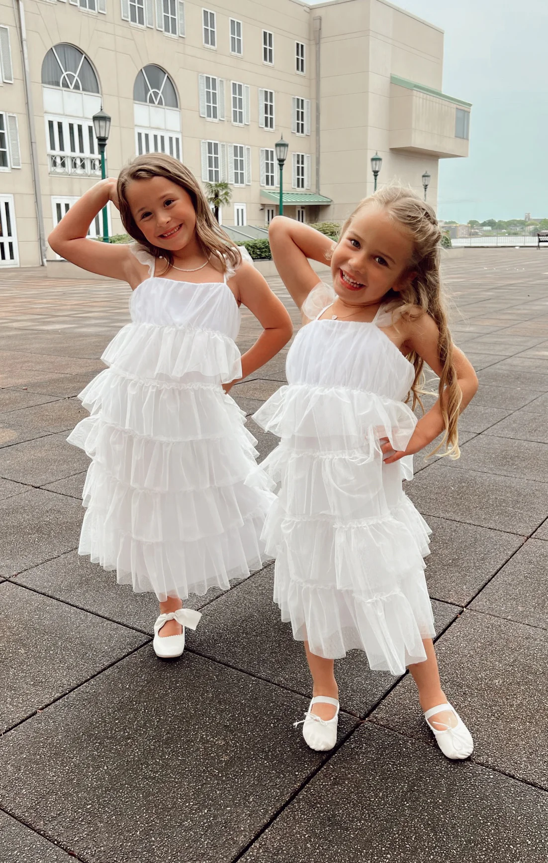 Little Fairytale Dress ~ White Tulle - Image 3