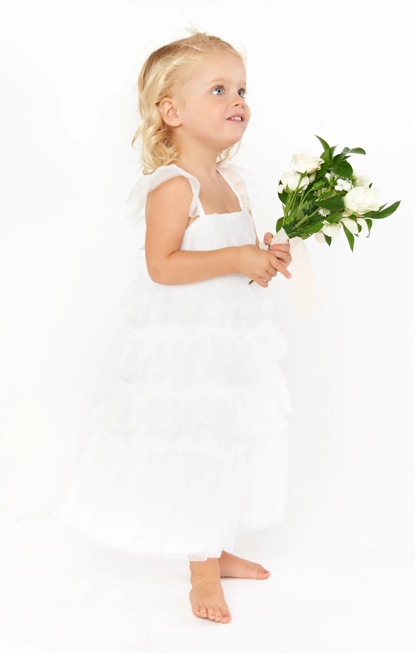 Little Fairytale Dress ~ White Tulle - Image 7