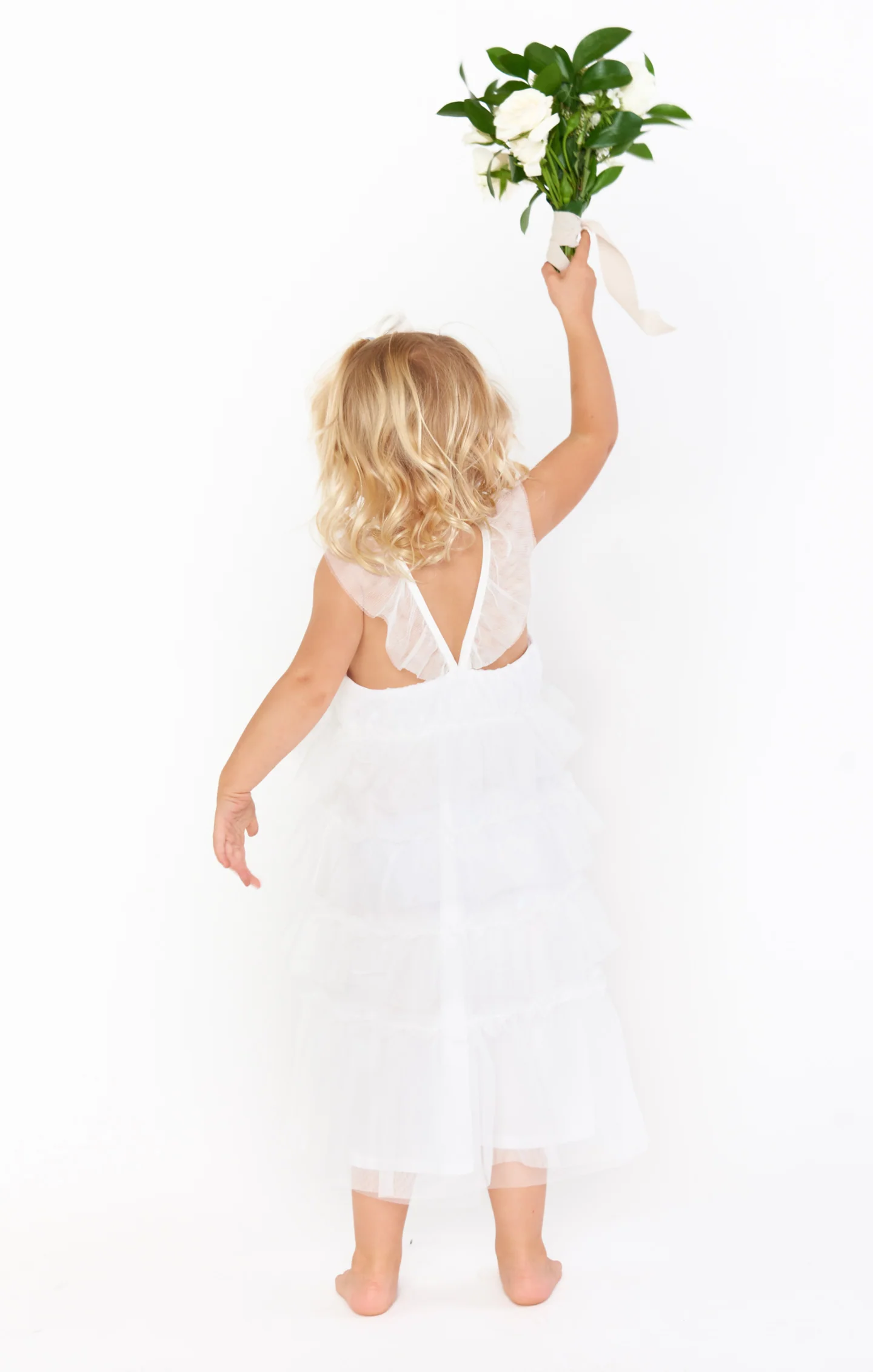 Little Fairytale Dress ~ White Tulle - Image 8
