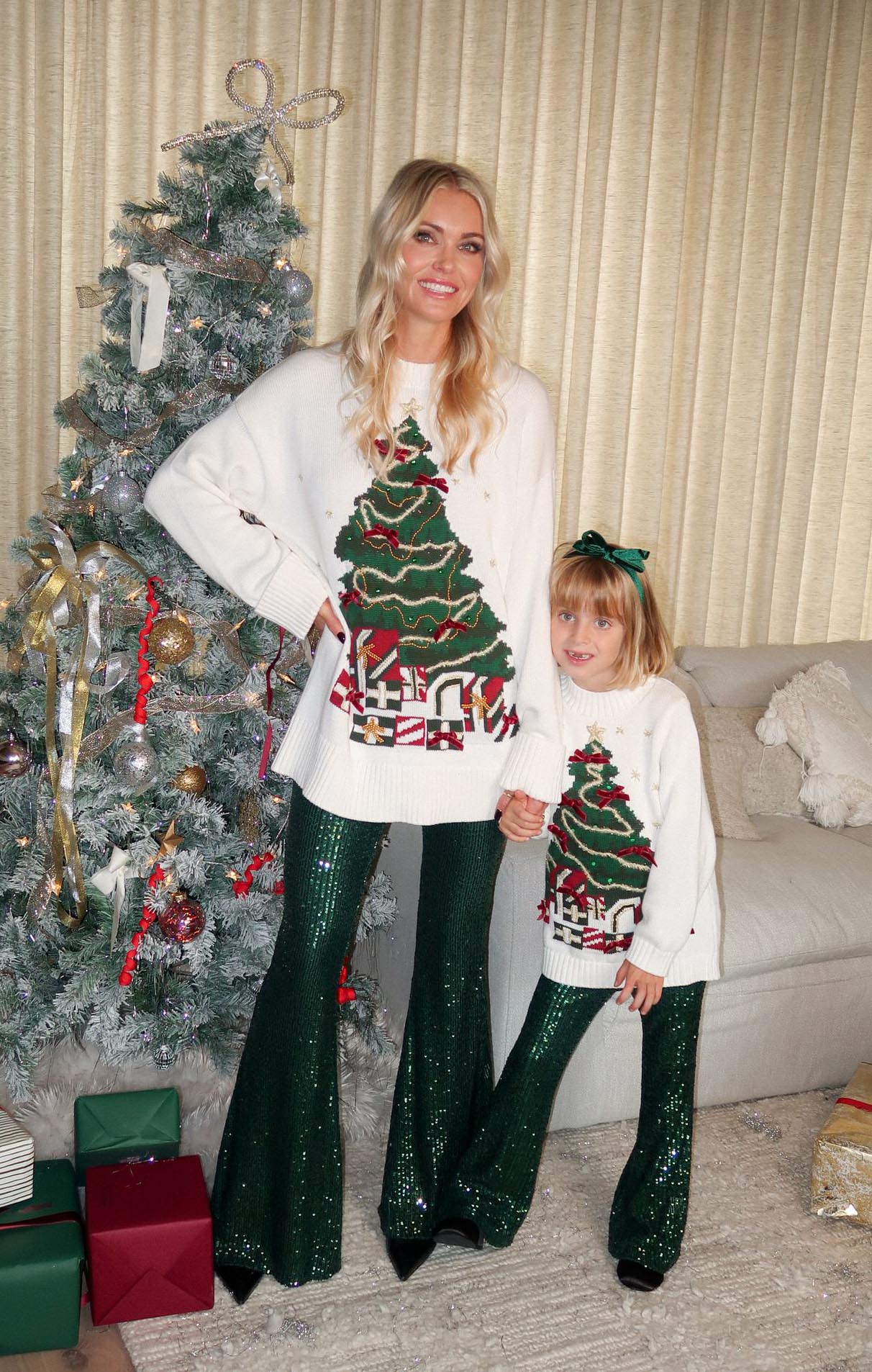 Little Fireside Sweater ~ Christmas Tree Knit - Image 5
