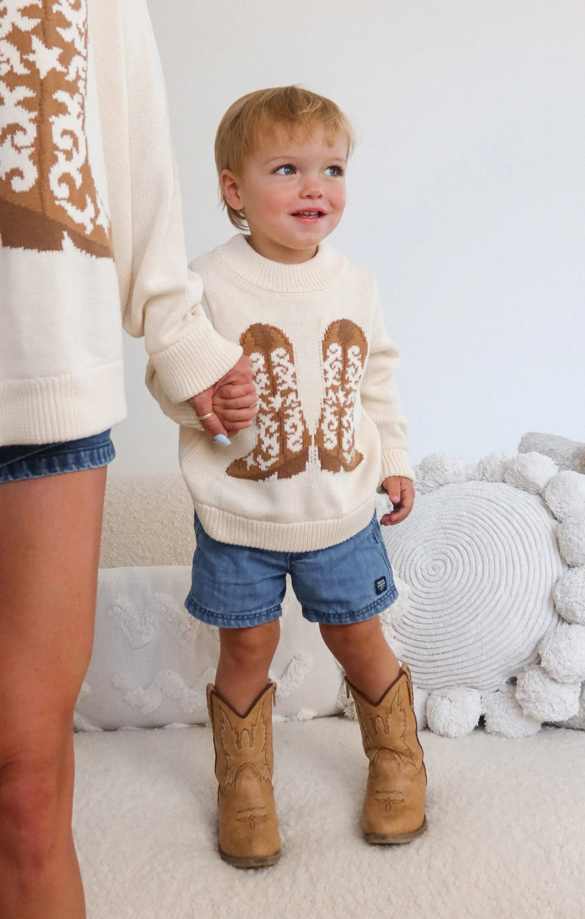 Little Stay Awhile Sweater ~ Cowboy Boot Knit - Image 2
