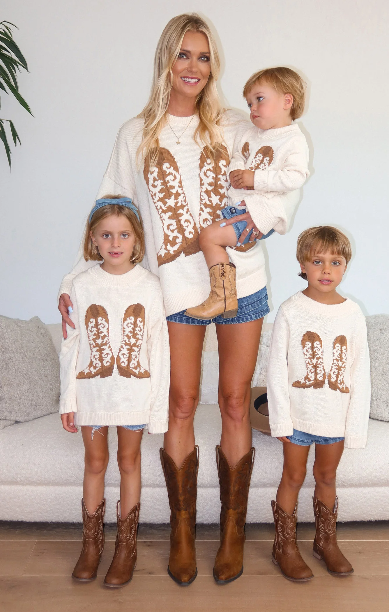 Little Stay Awhile Sweater ~ Cowboy Boot Knit - Image 3