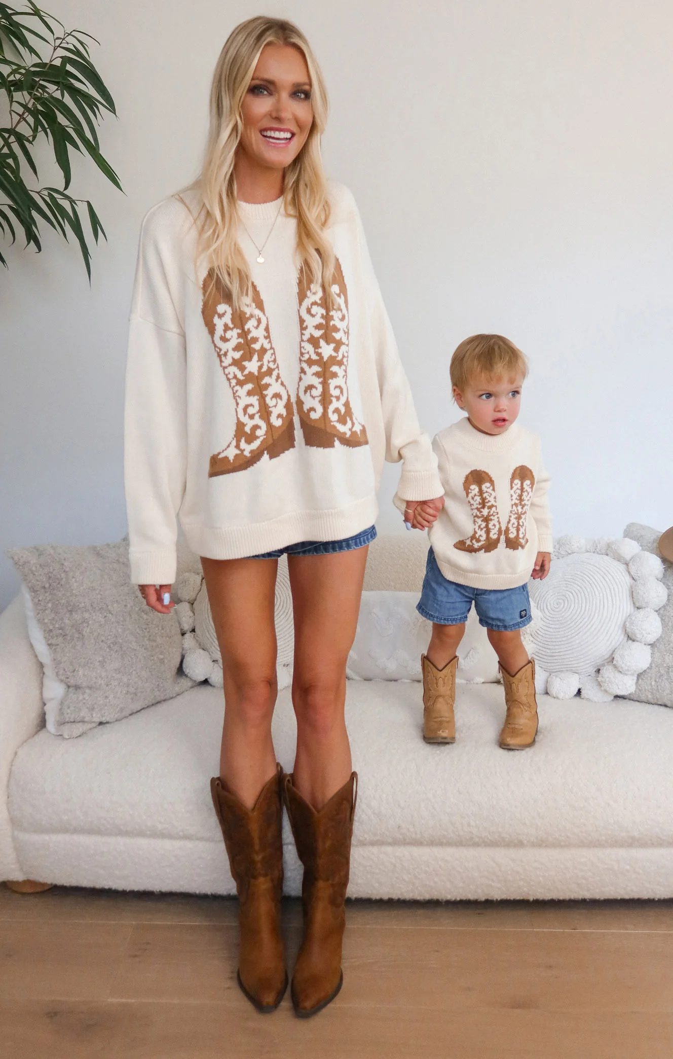 Little Stay Awhile Sweater ~ Cowboy Boot Knit - Image 5