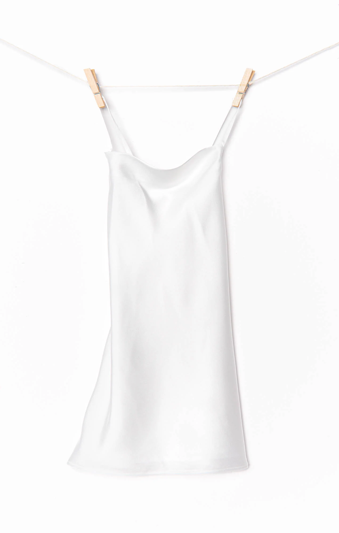 Little Verona Dress ~ Ivory Luxe Satin - Image 9