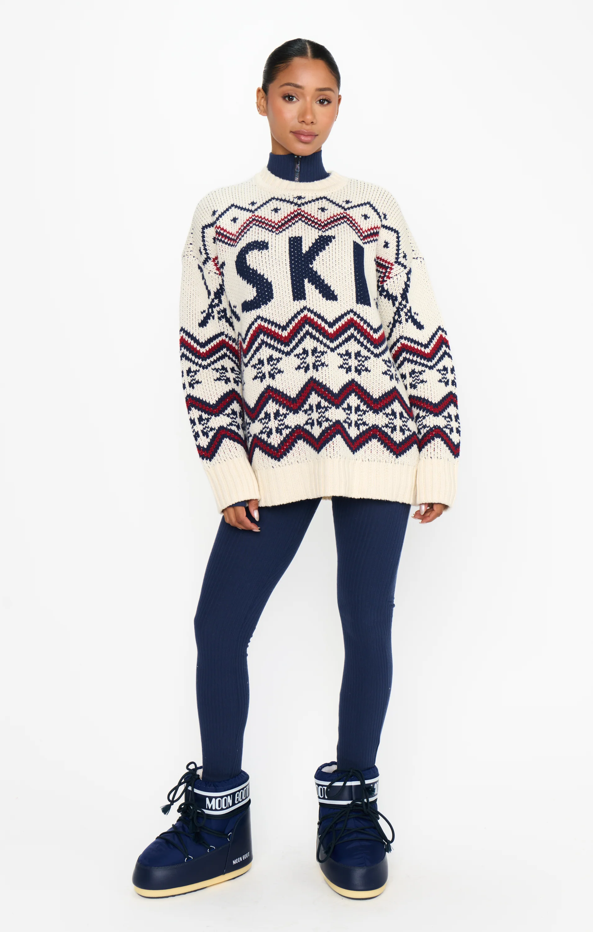Lodge Onesie ~ Navy Rib - Image 6