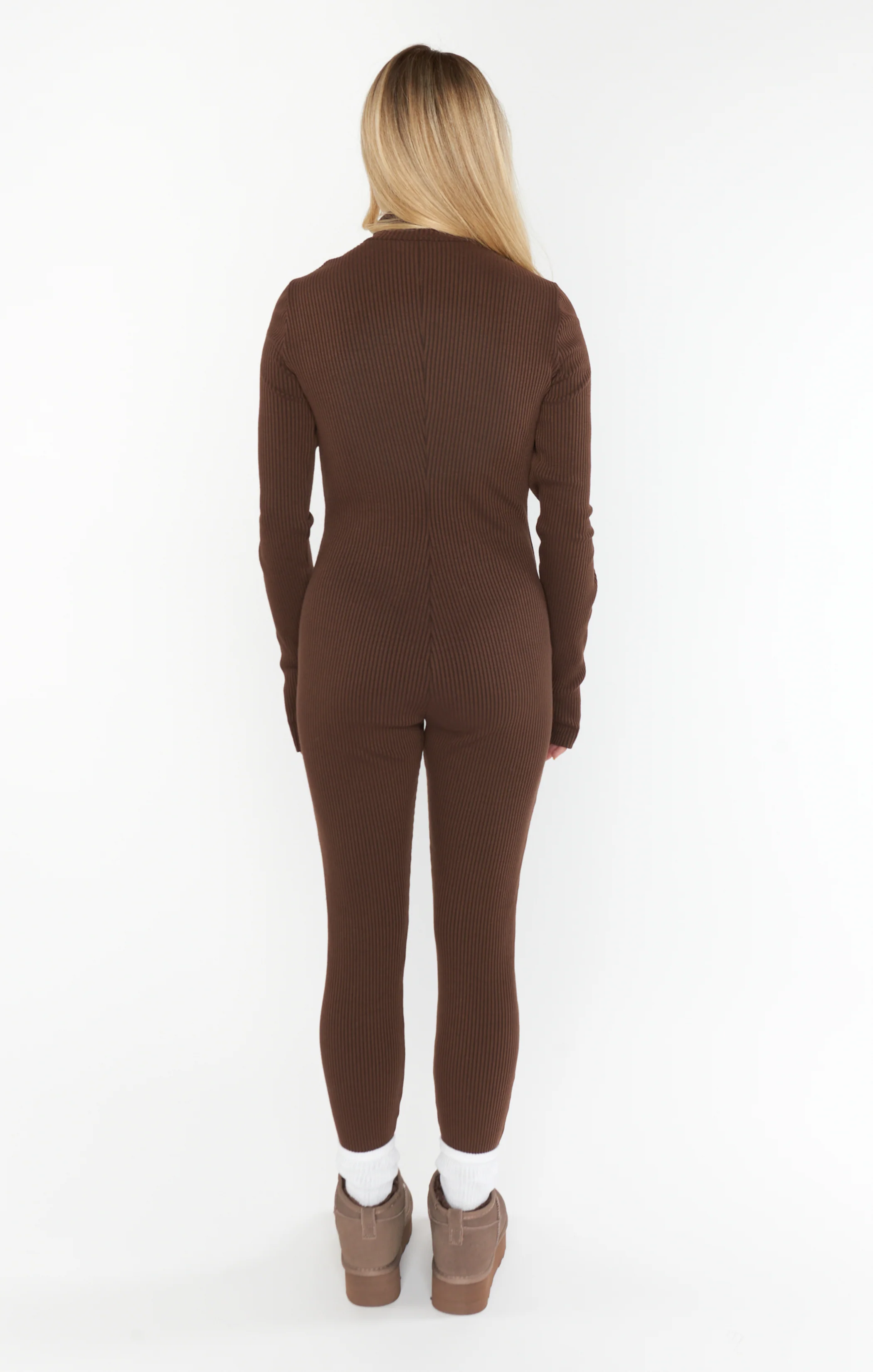 Lodge Onesie ~ Winter Rib Chocolate - Image 5