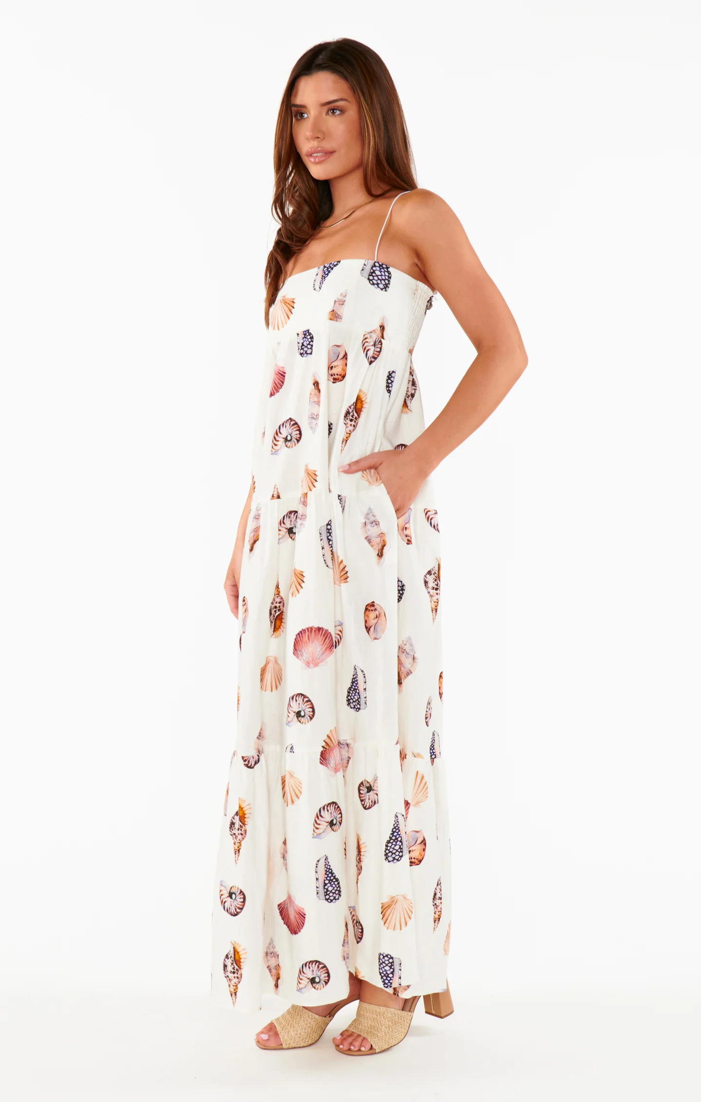 Long Weekend Maxi Dress ~ Shell Linen - Image 3