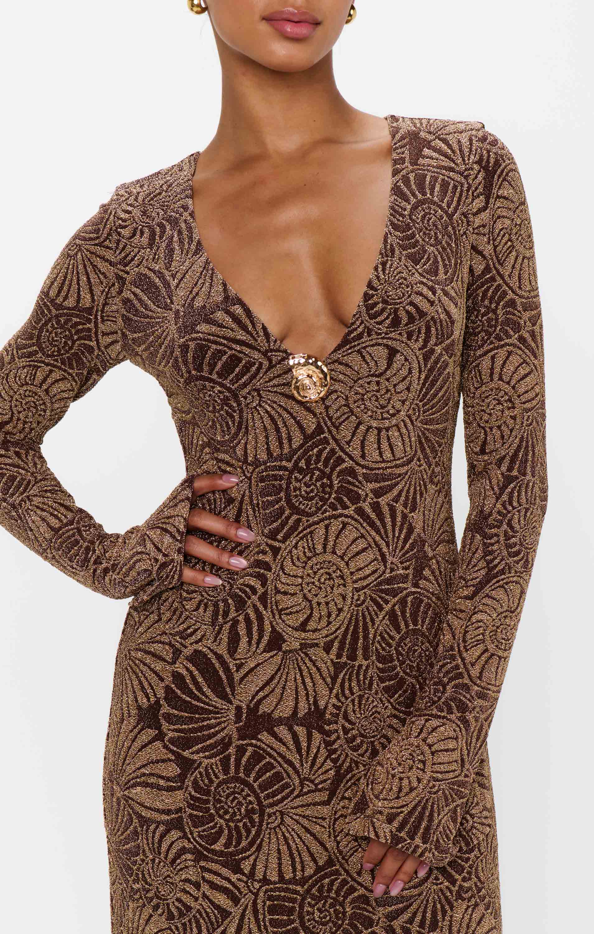 Lopez Dress ~ Shell Sparkle Stretch - Image 5