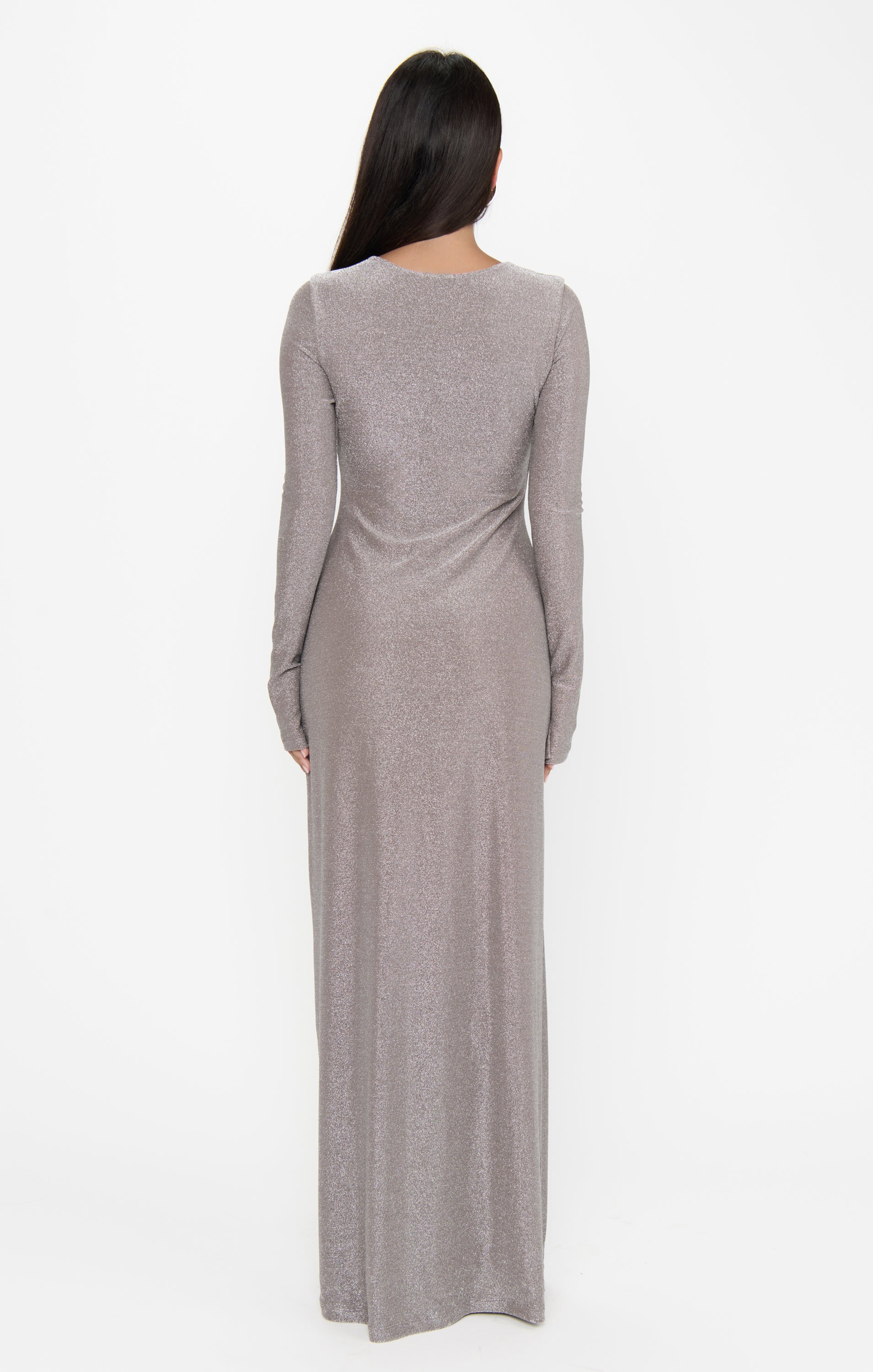 Lopez Maxi Dress ~ Silver Stretch - Image 5